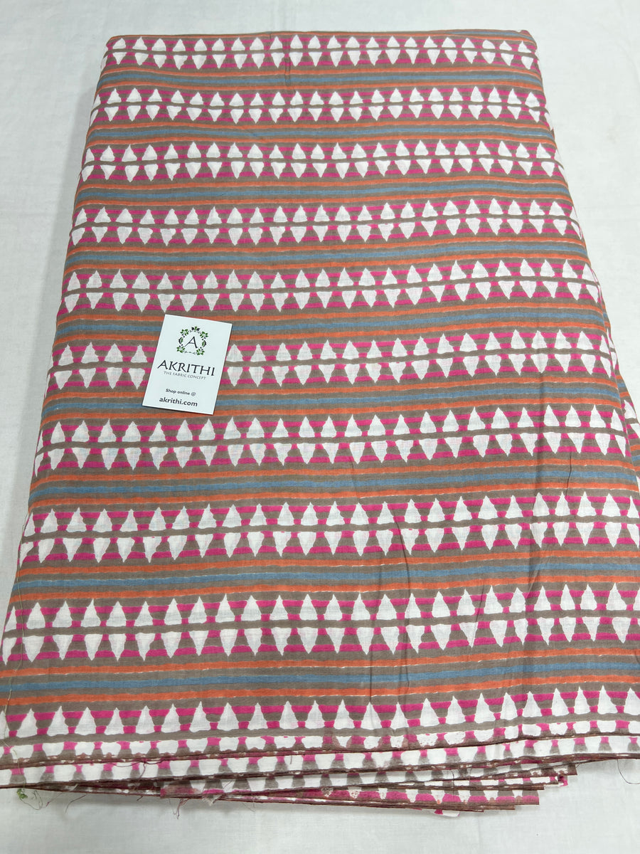 Printed pure cotton fabric