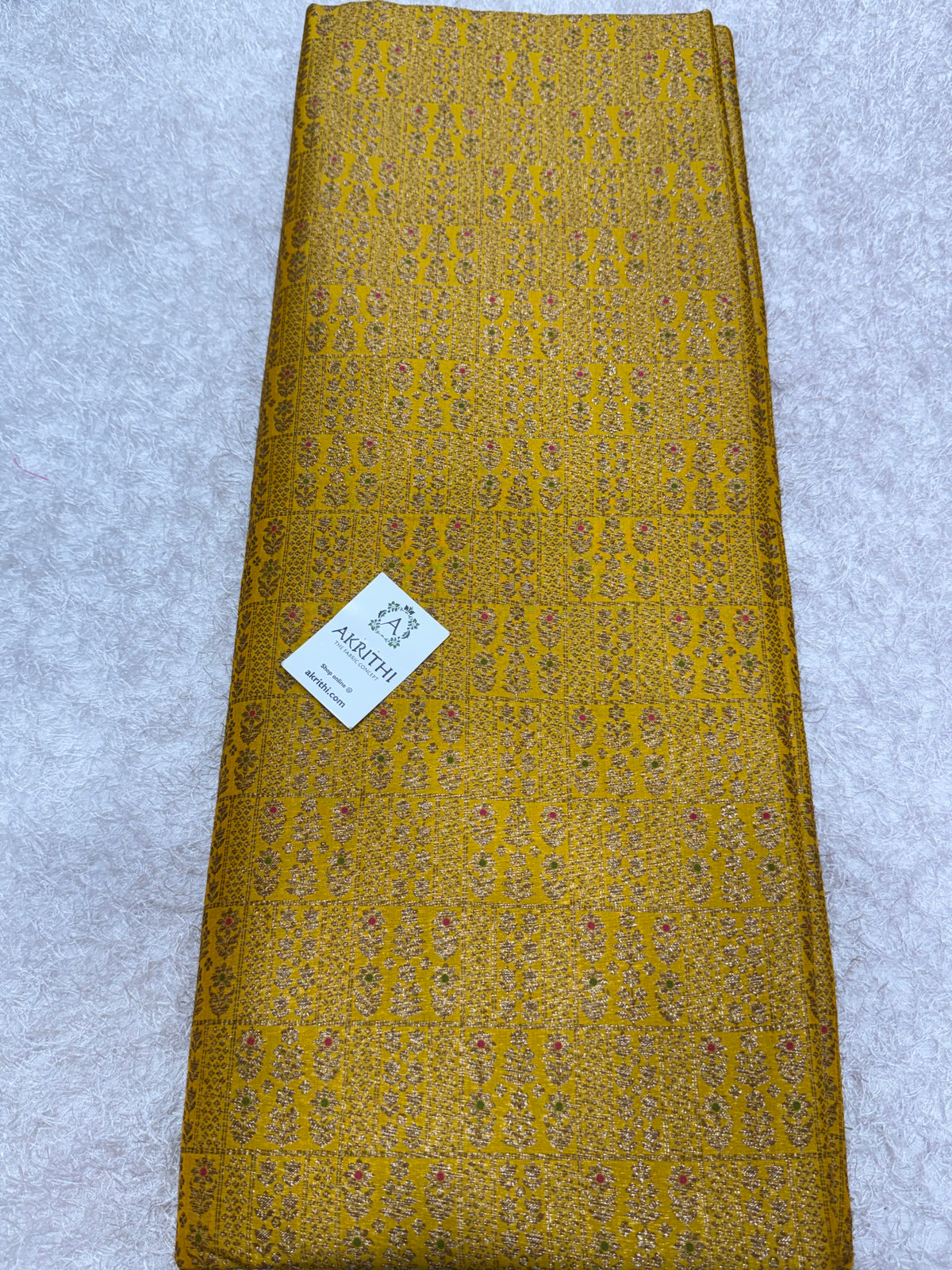 Pure Banarasi brocade antique zari fabric