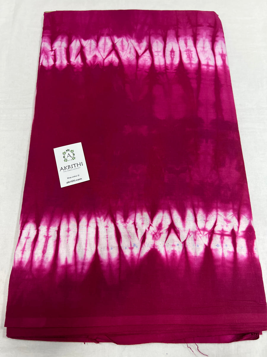 Shibori Hand dyed pure cotton fabric