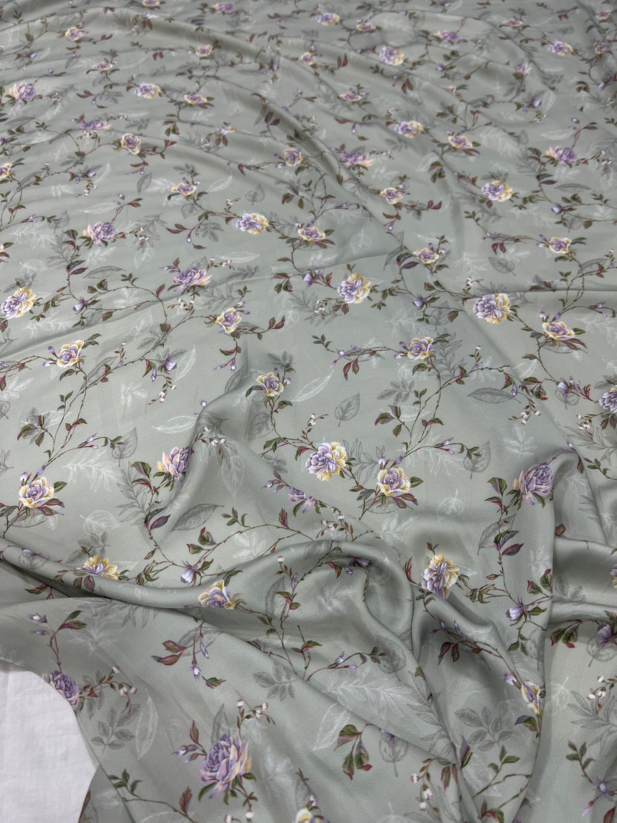 Digital printed modal satin fabric