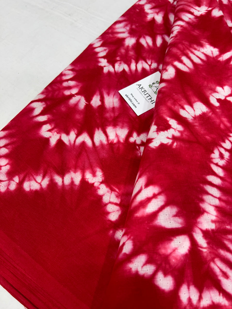 Shibori Printed pure cotton fabric