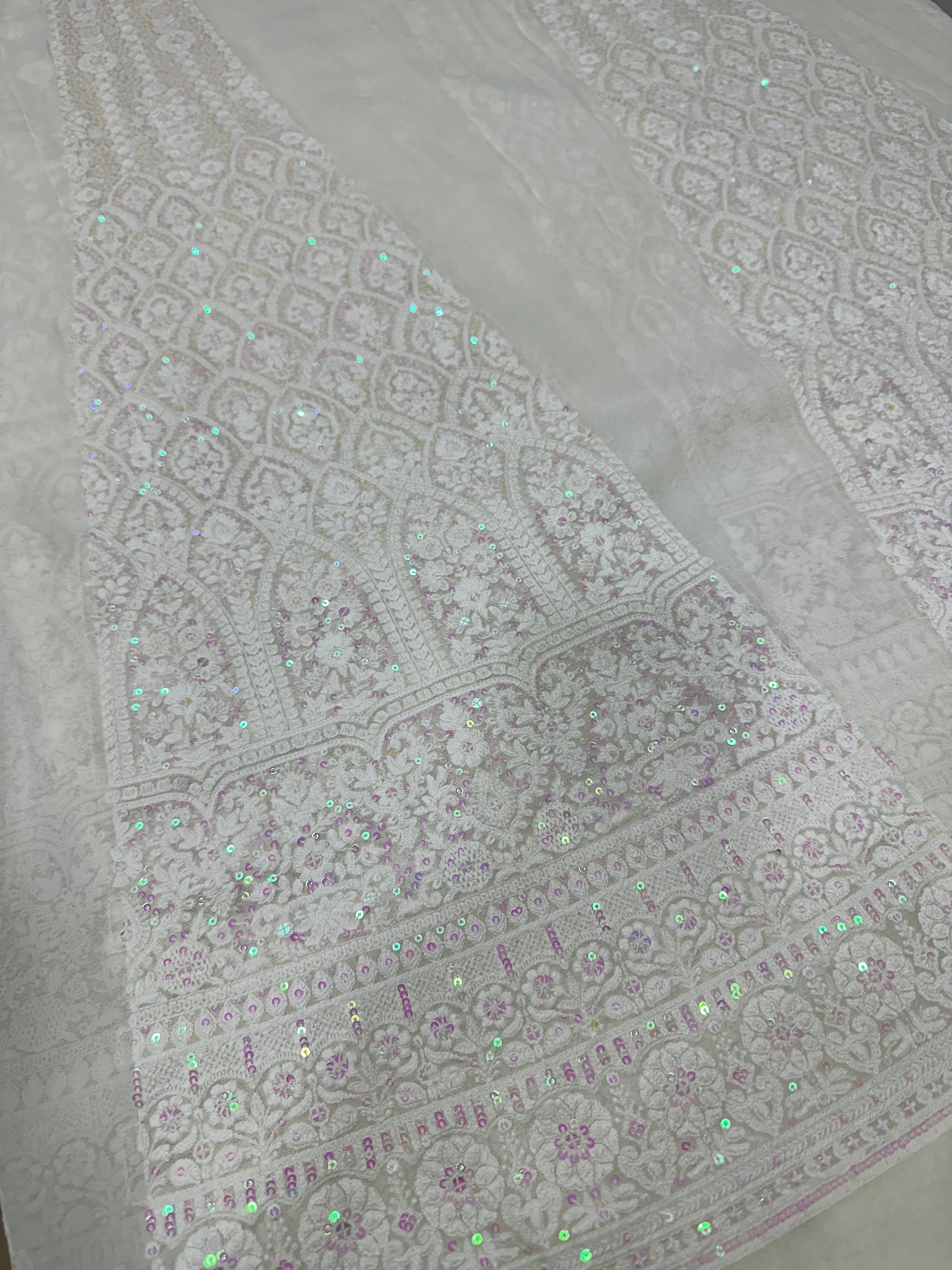 Embroidered kali for lehenga