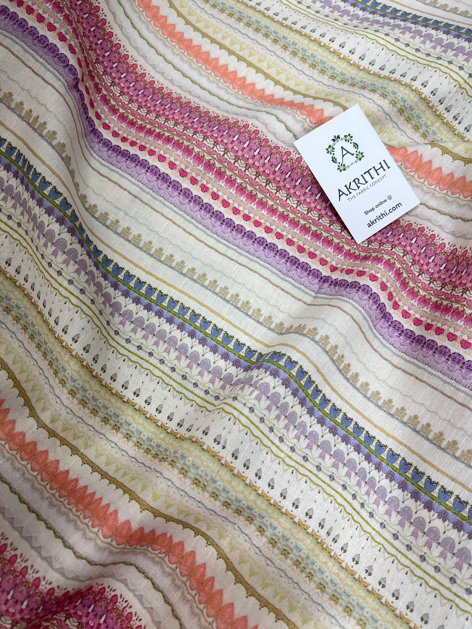 Digital Printed pure linen fabric