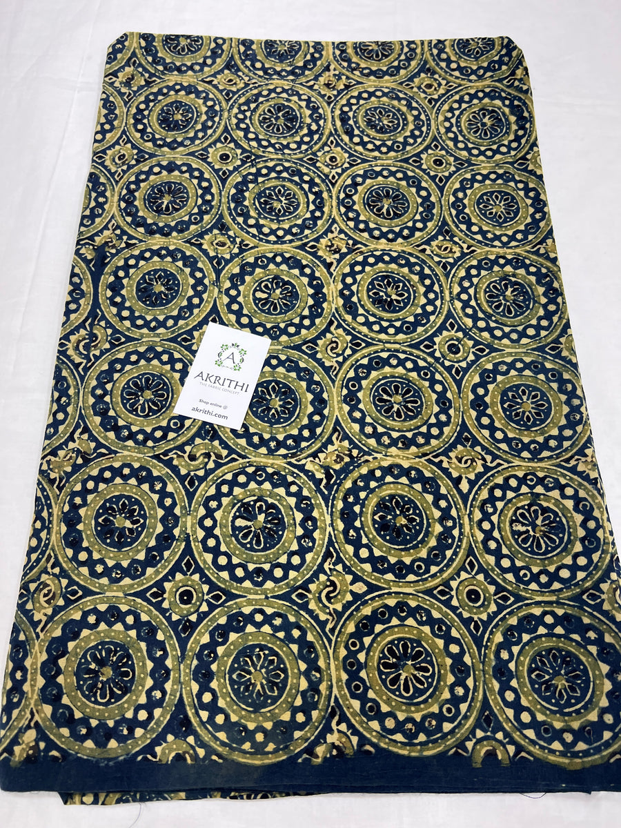 Ajrakh pure cotton fabric