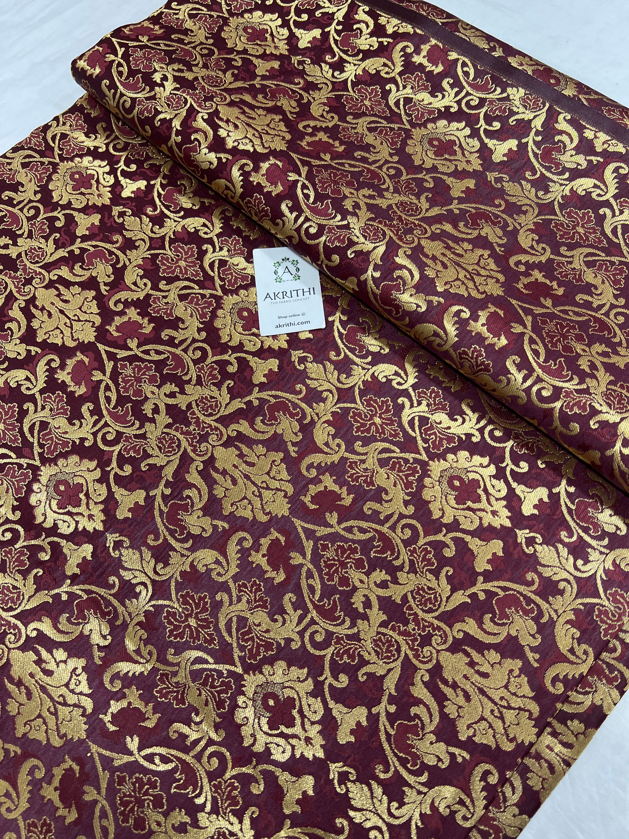 Pure Banarasi brocade fabric