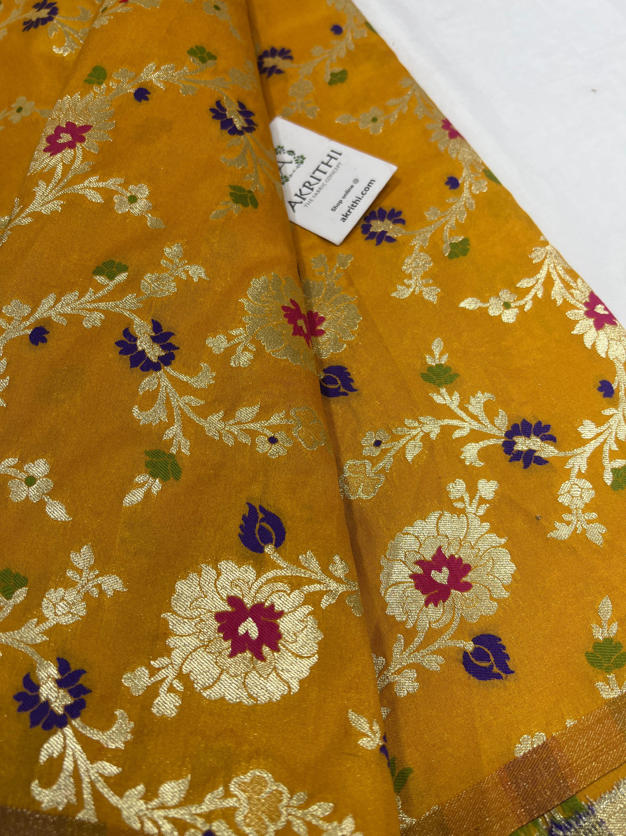 Pure Banarasi brocade fabric