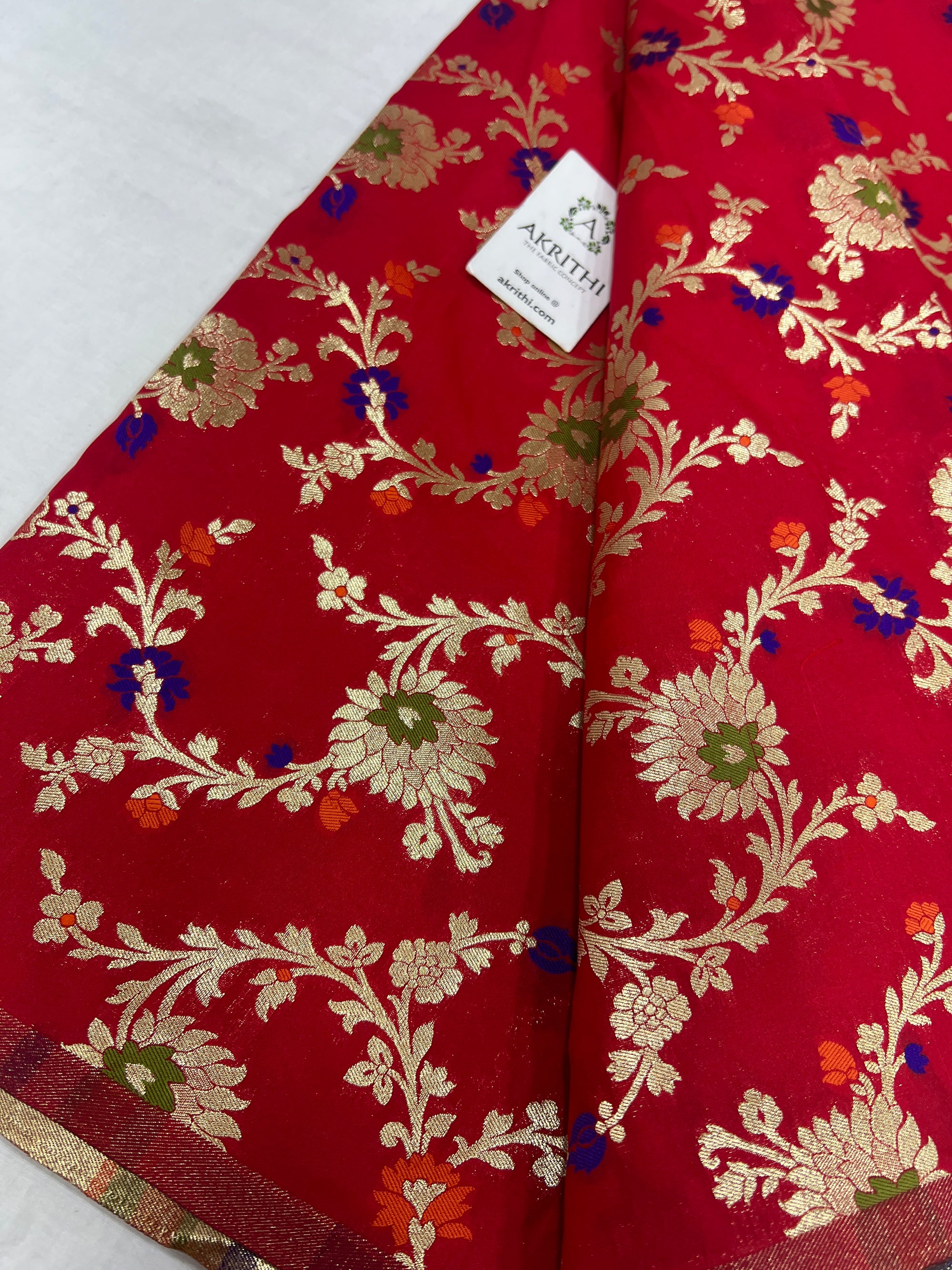 Pure Banarasi brocade fabric