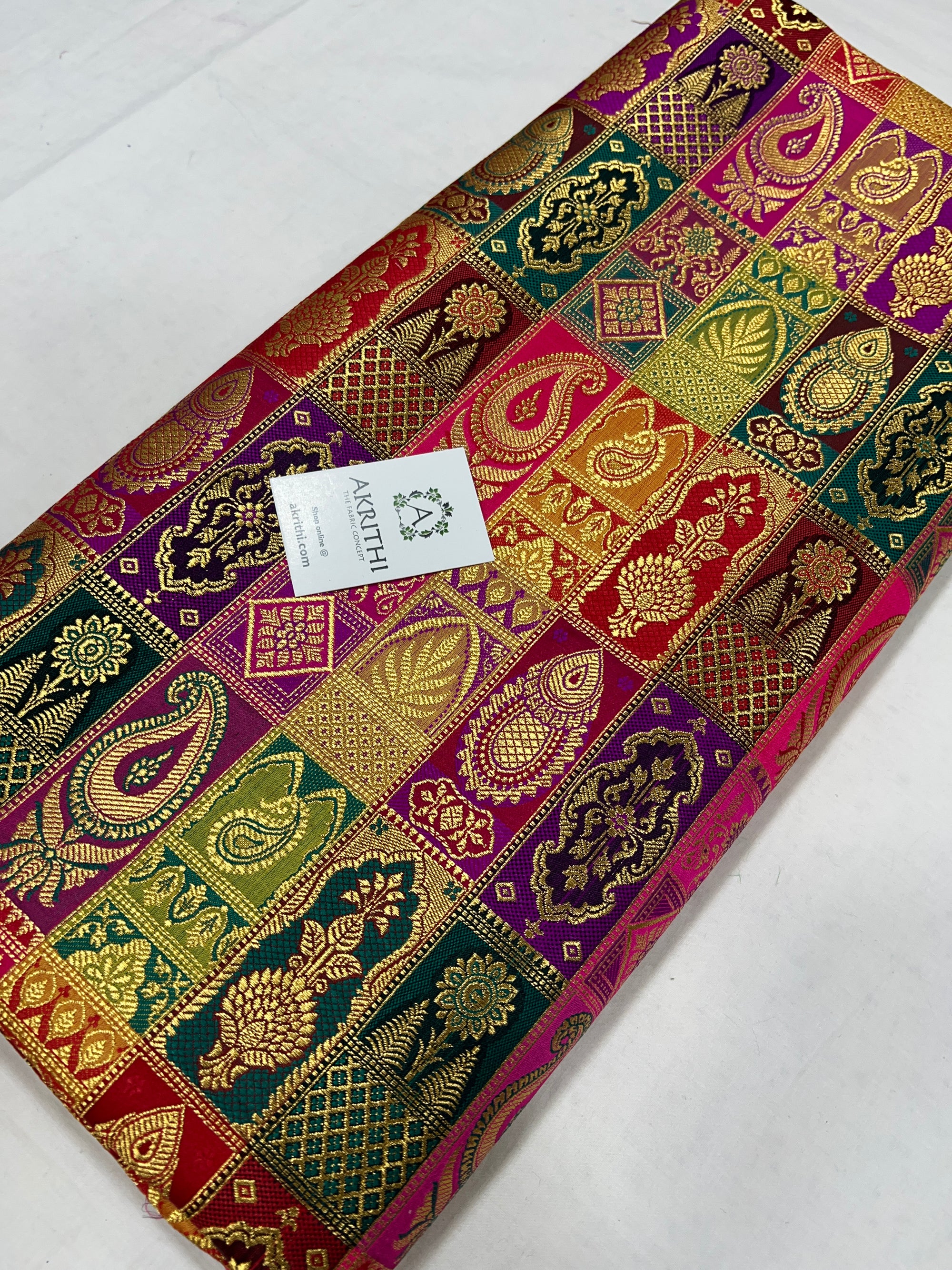 Pure Banarasi brocade fabric