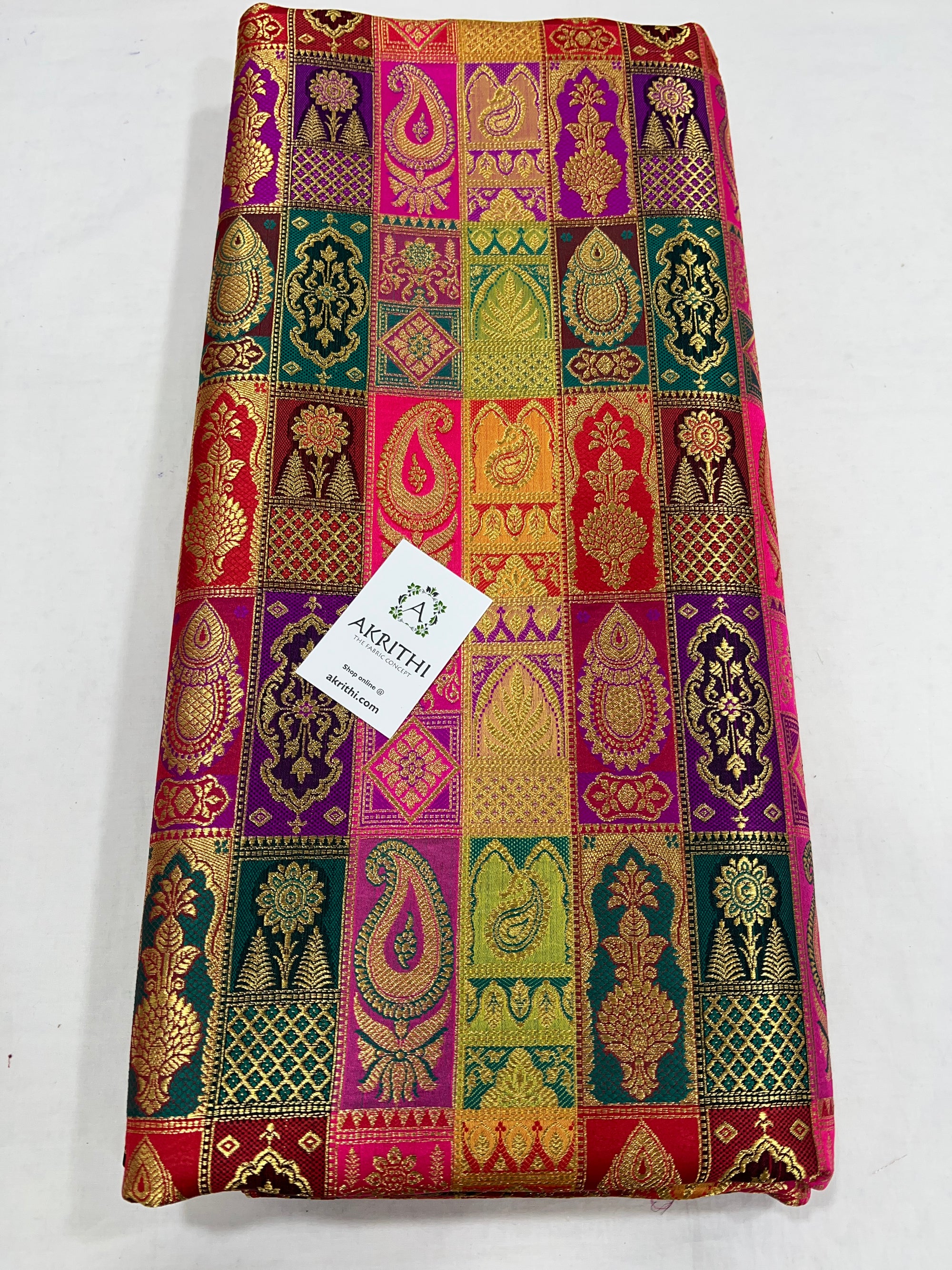 Pure Banarasi brocade fabric