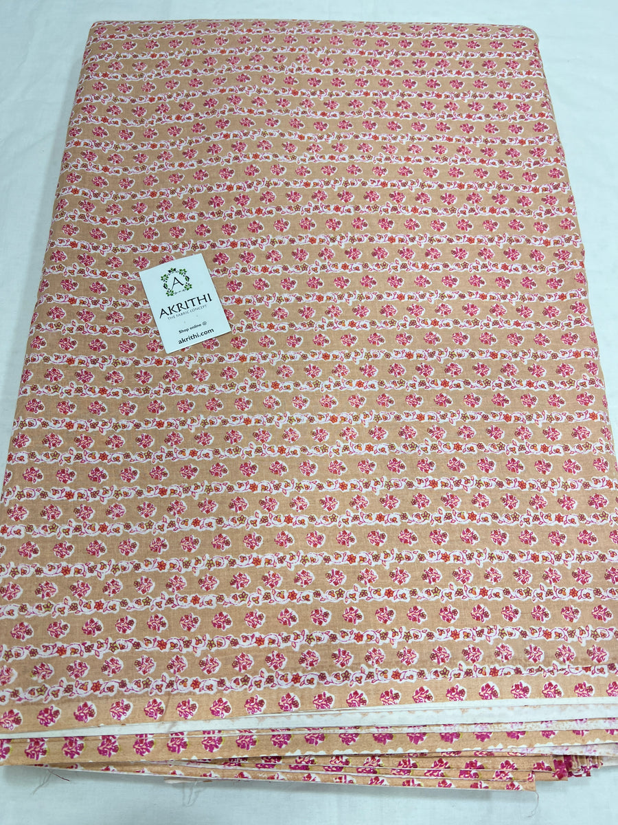 Printed pure cotton fabric