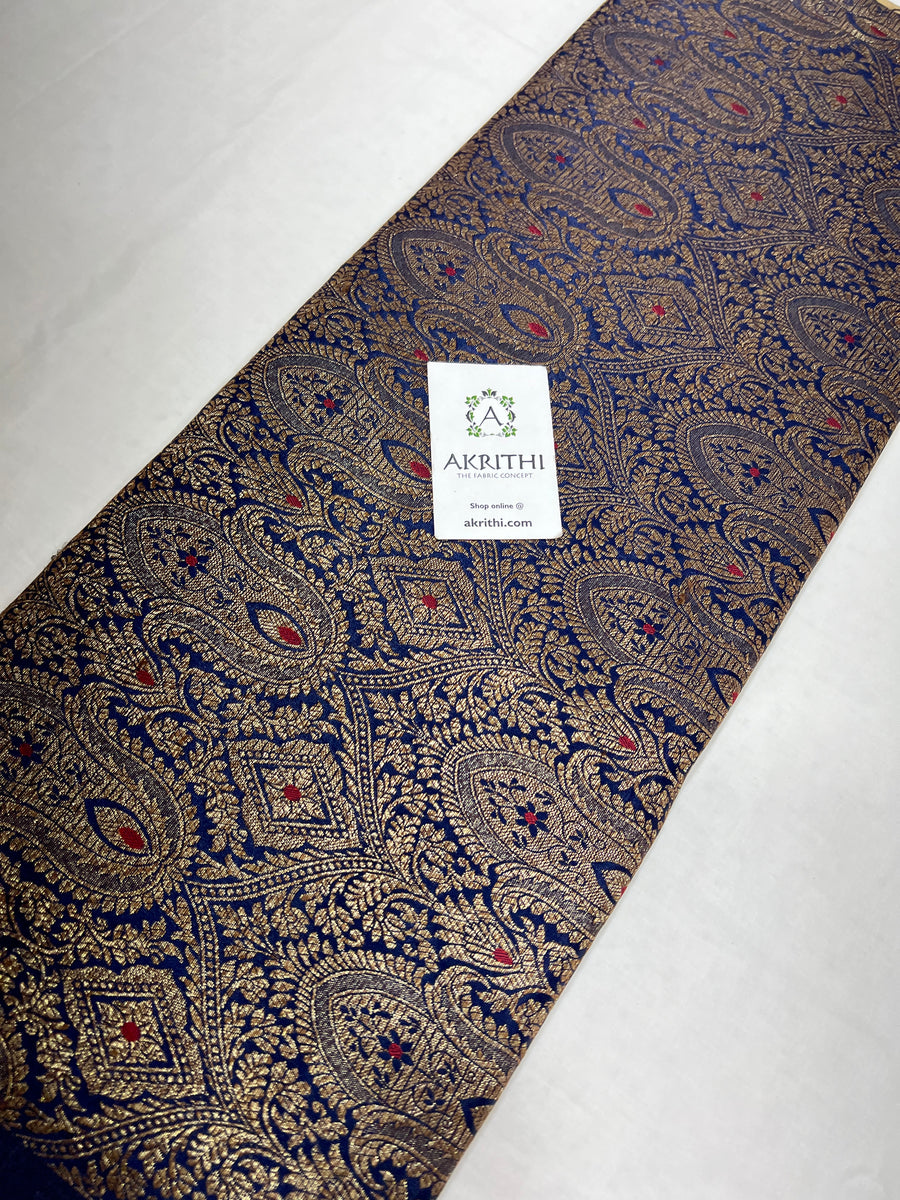 Banarasi brocade fabric antique zari