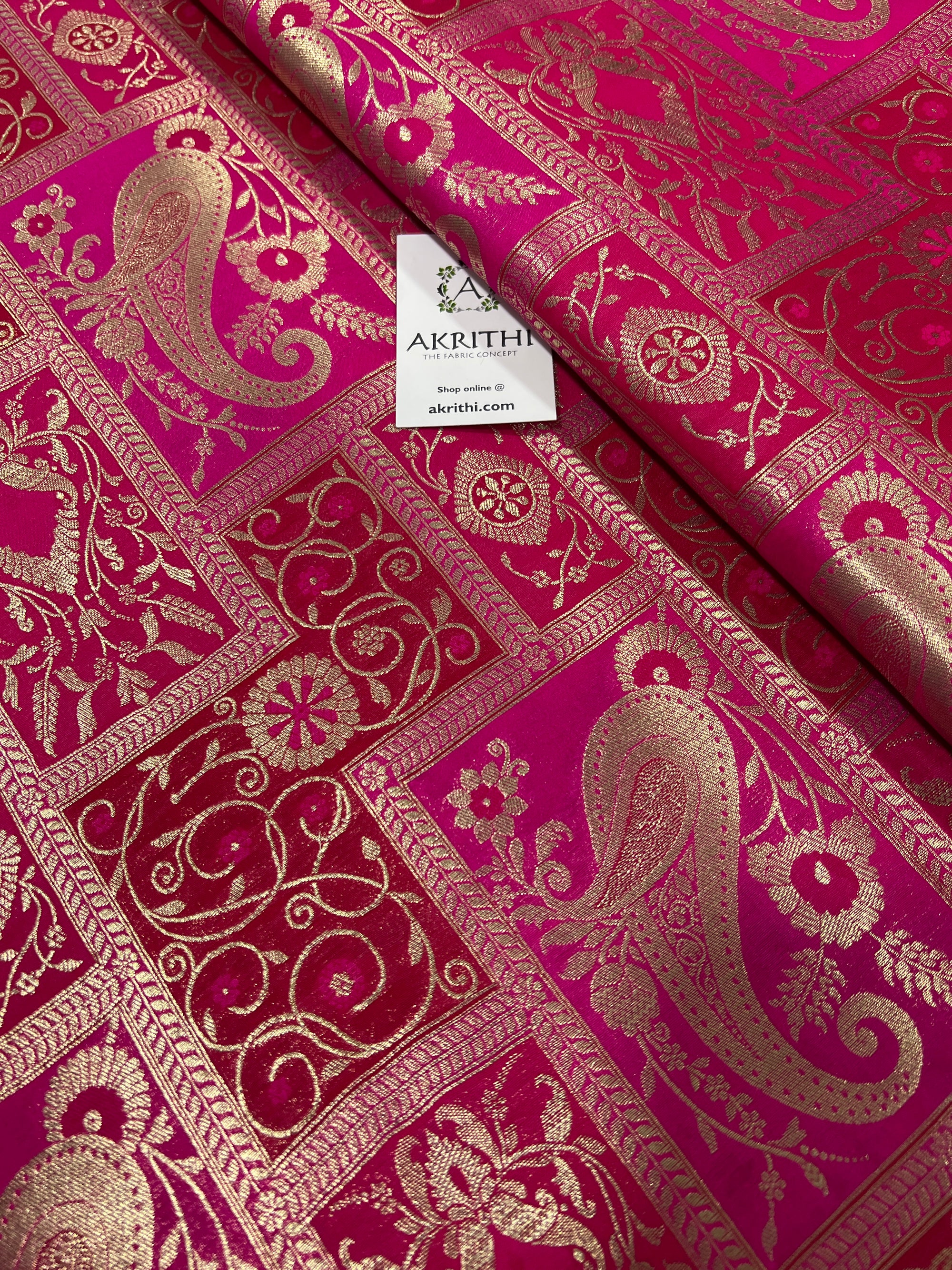 Pure Banarasi brocade fabric