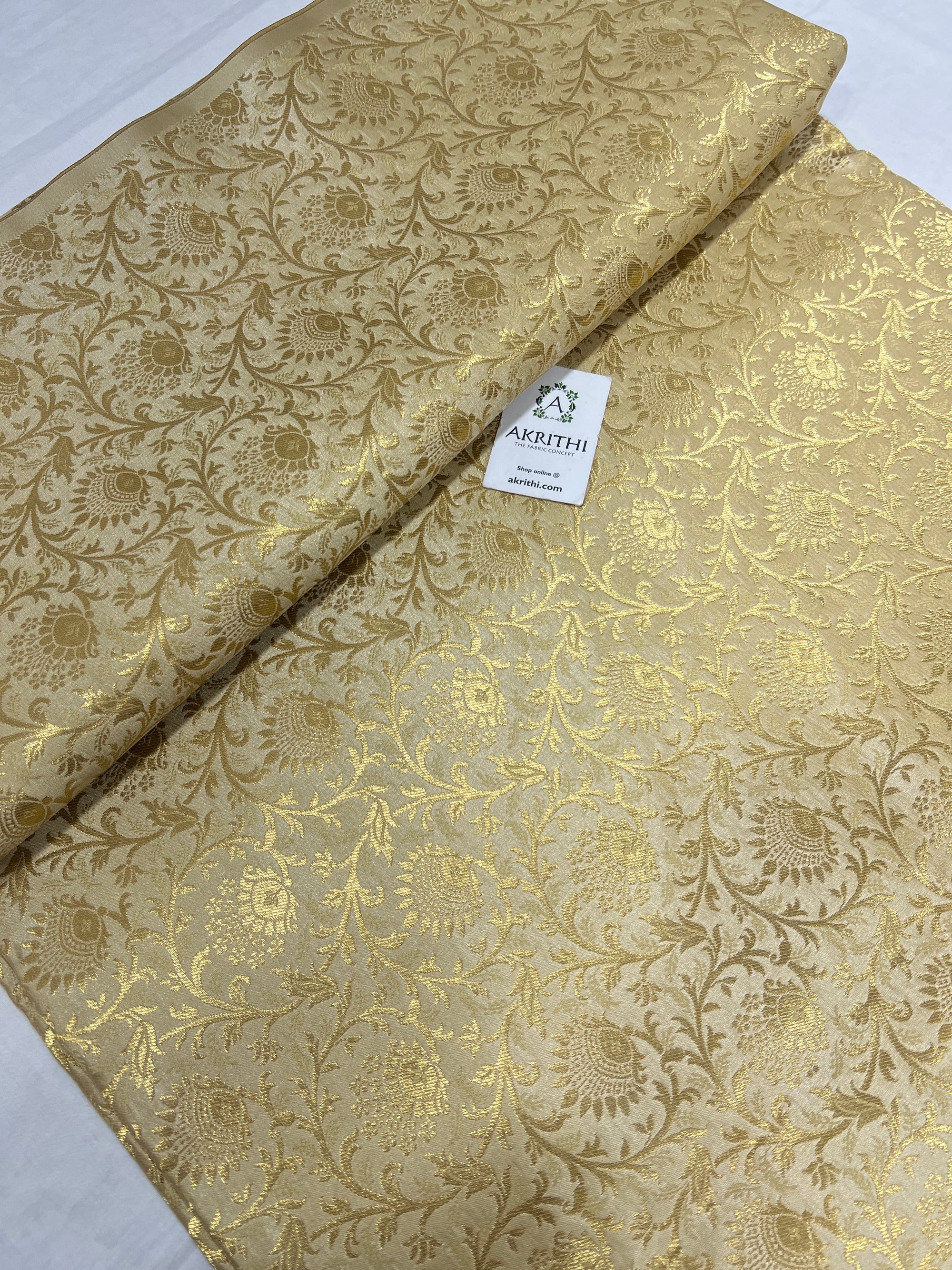 Pure Banarasi brocade fabric