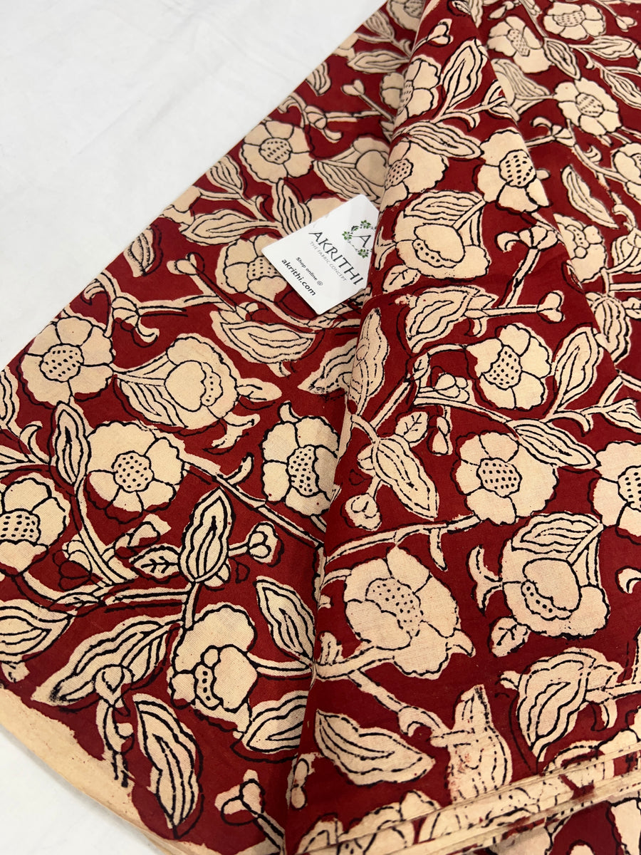 Hand block Printed pure cotton fabric