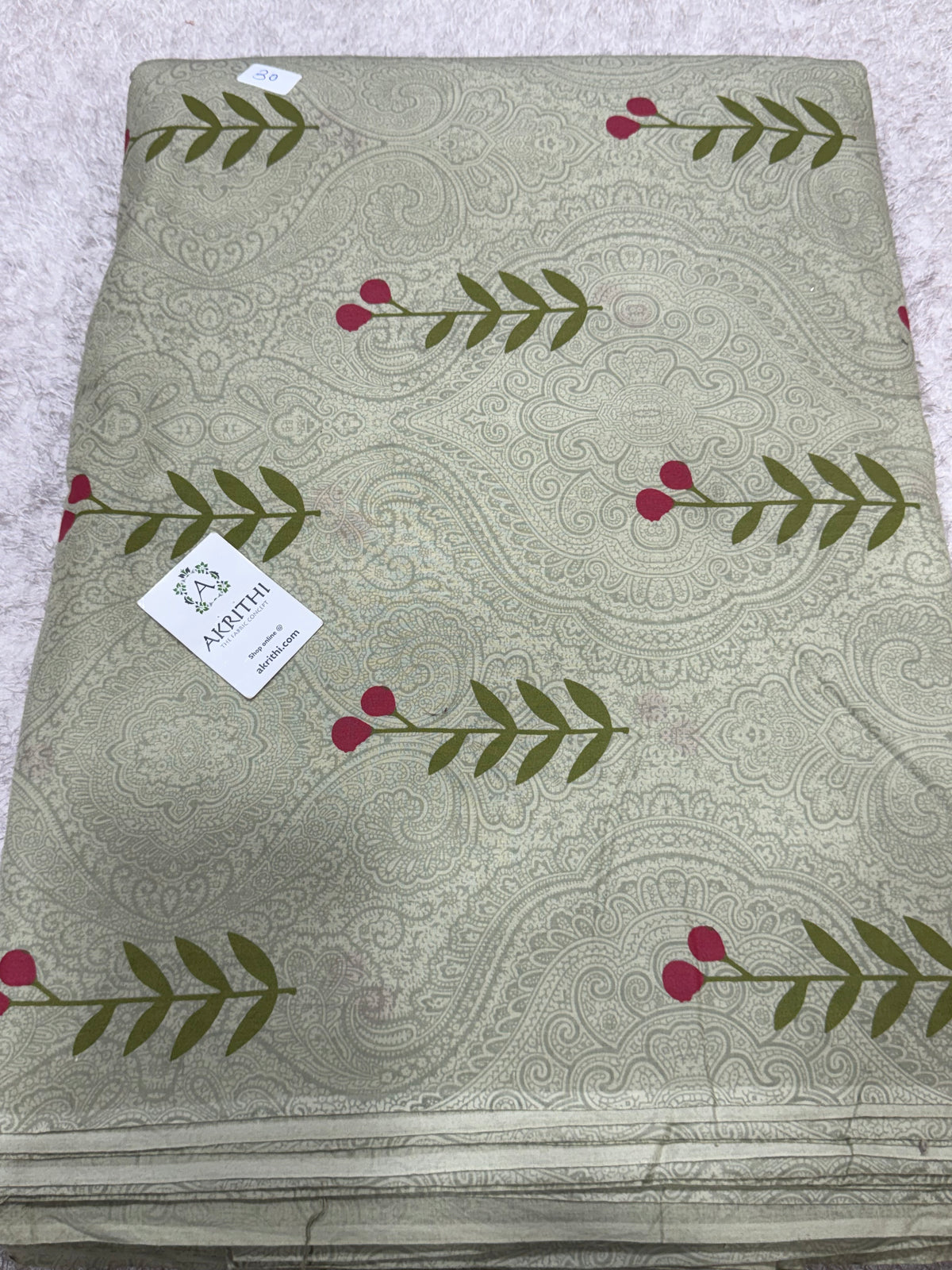 Printed pure cotton fabric