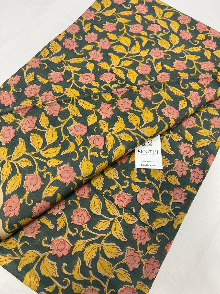 Hand block Printed pure cotton fabric