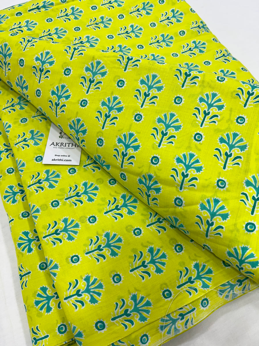 Printed pure cotton fabric