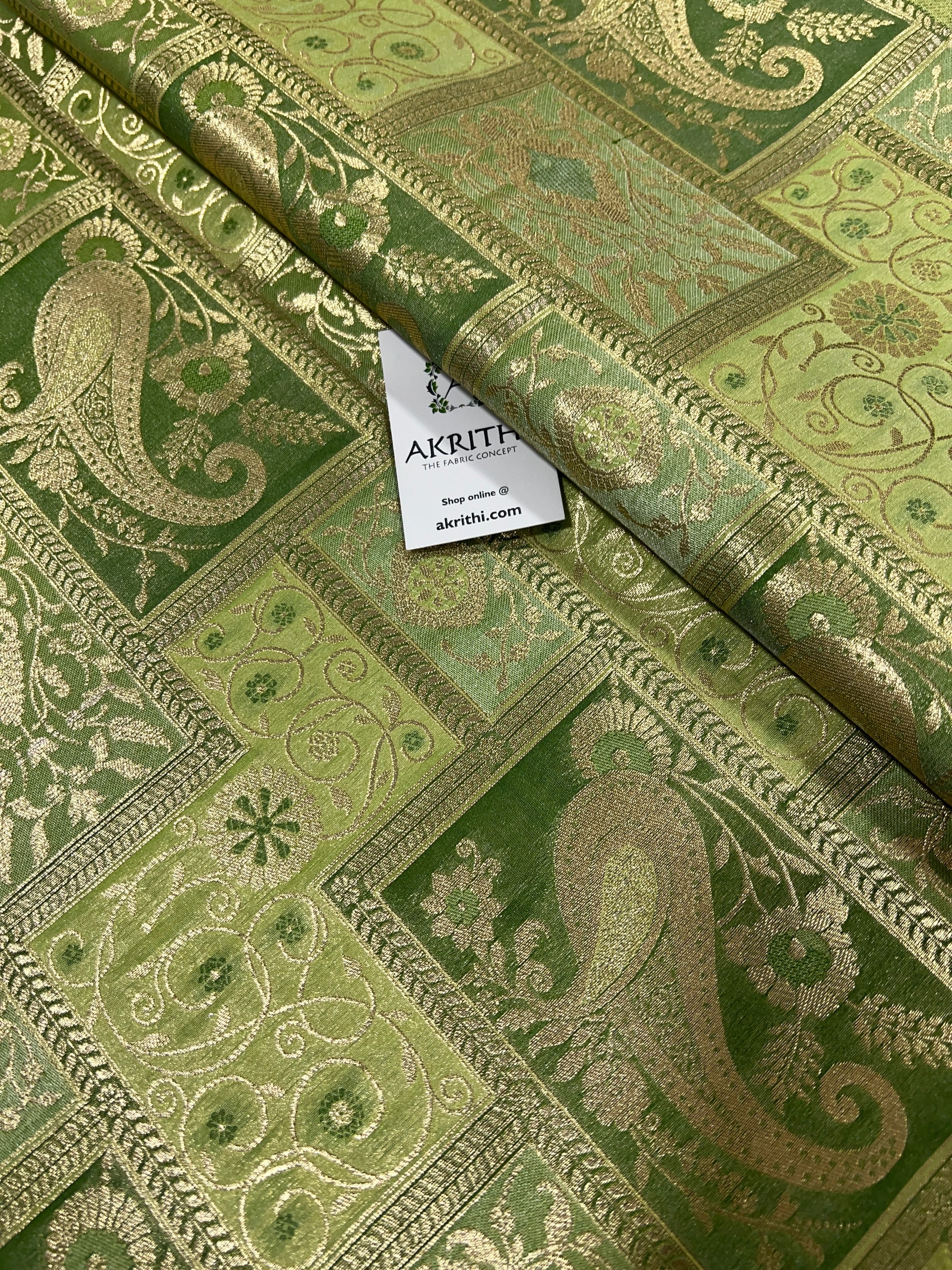 Pure Banarasi brocade fabric