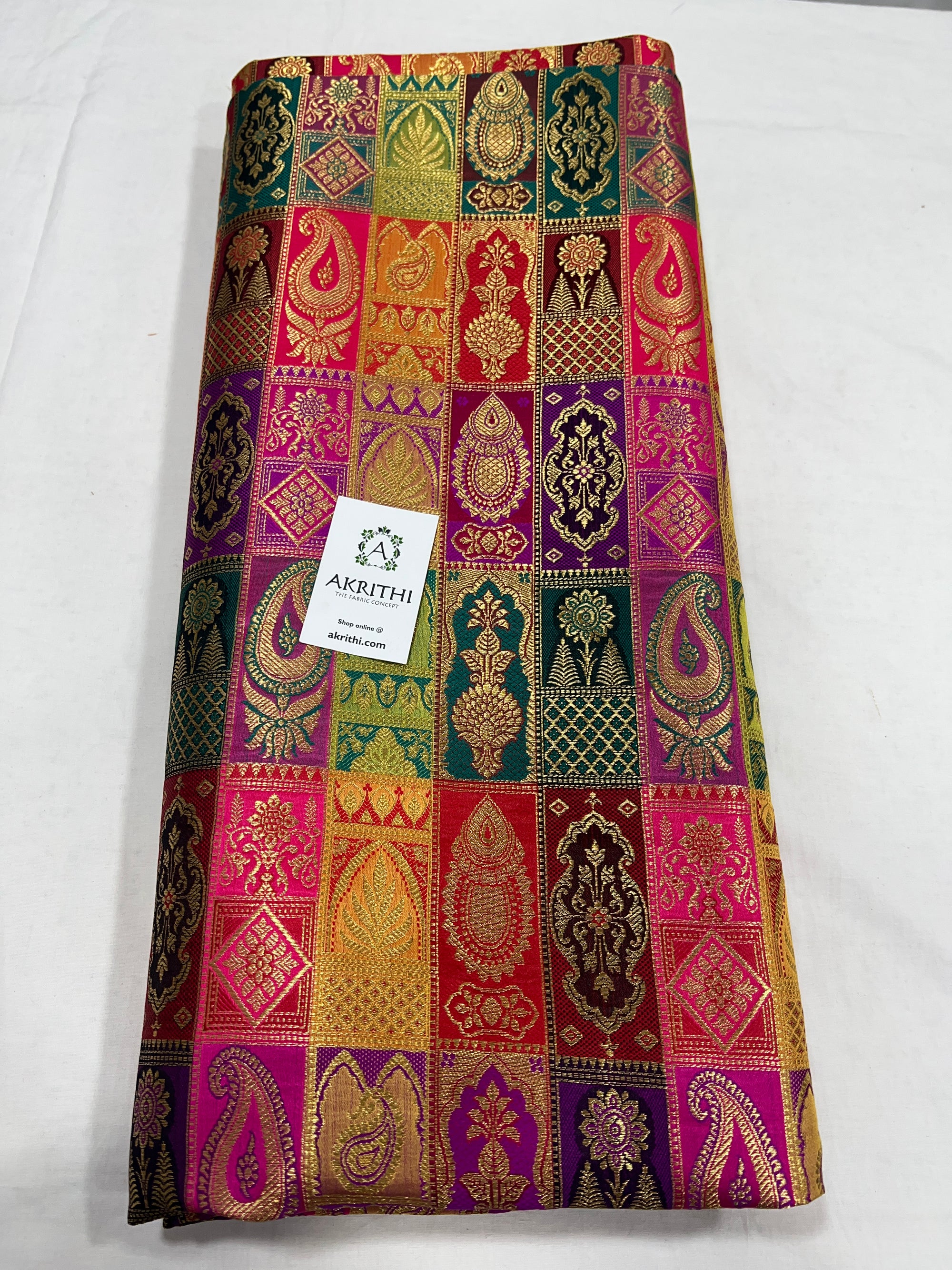 Pure Banarasi brocade fabric