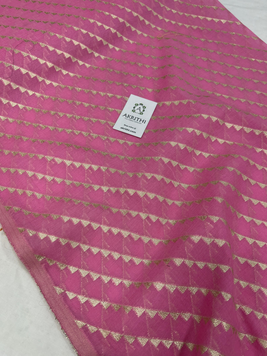 Banarasi chanderi cotton  lurex fabric