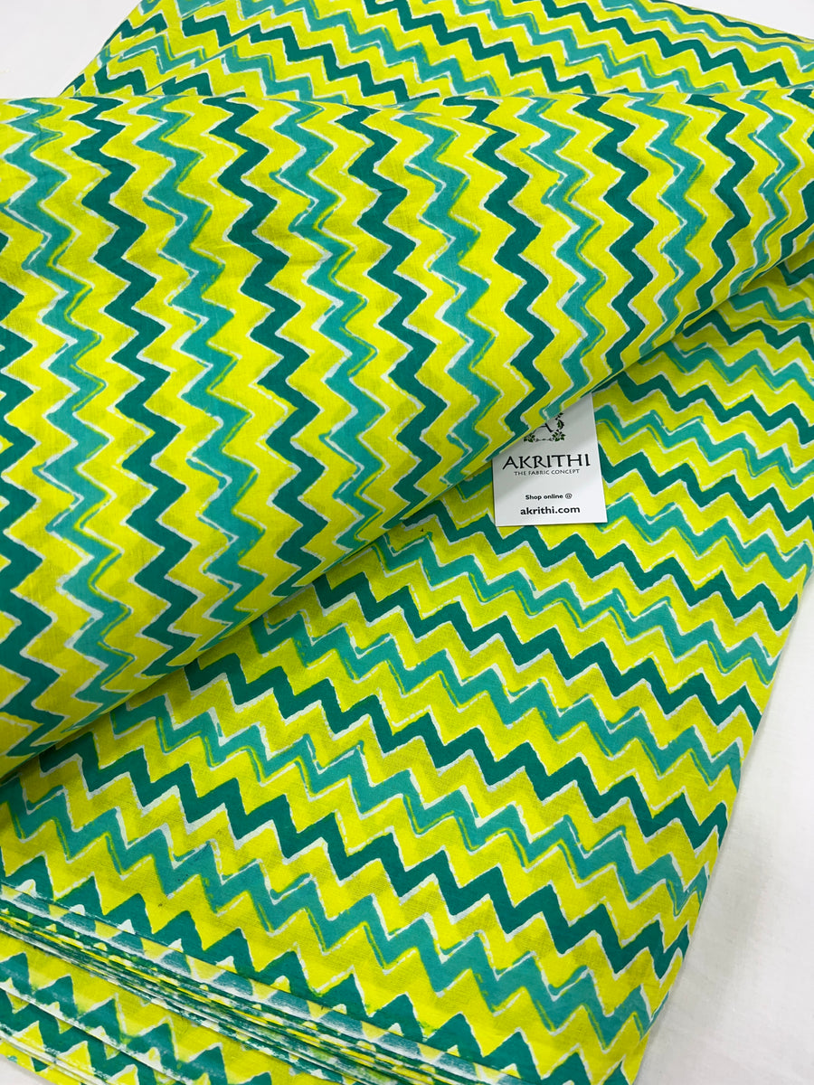 Printed pure cotton fabric