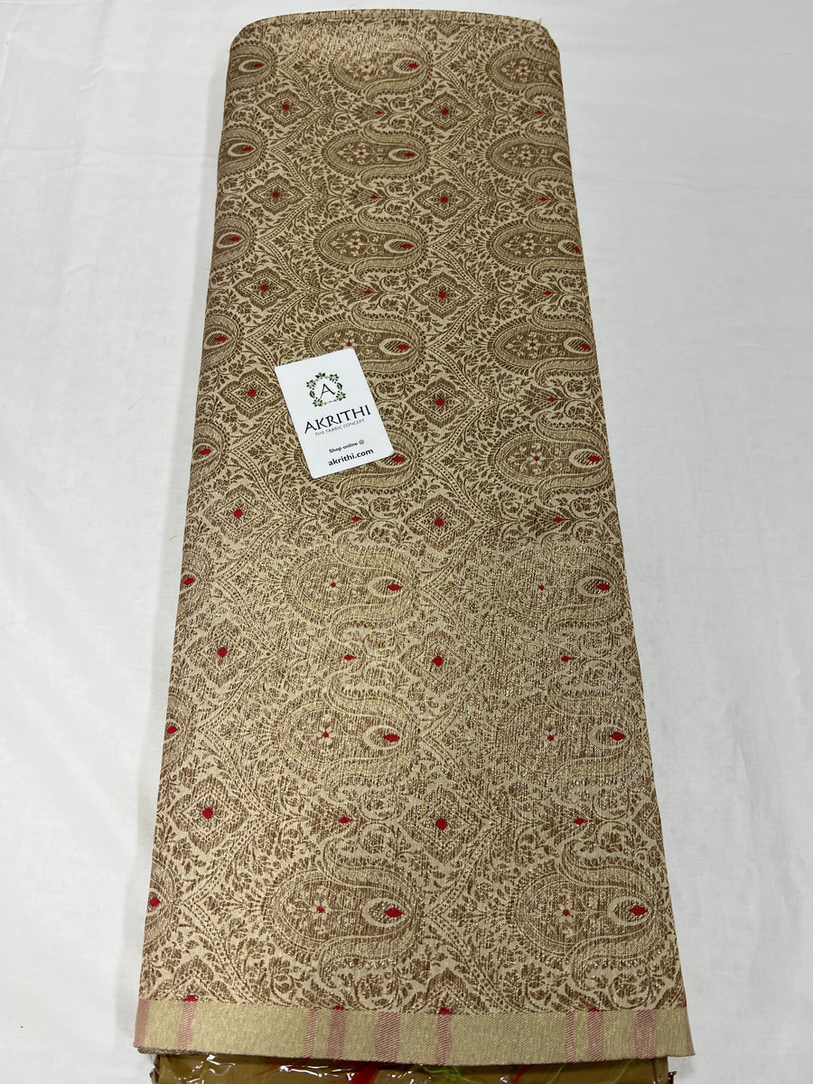 Banarasi brocade fabric antique zari