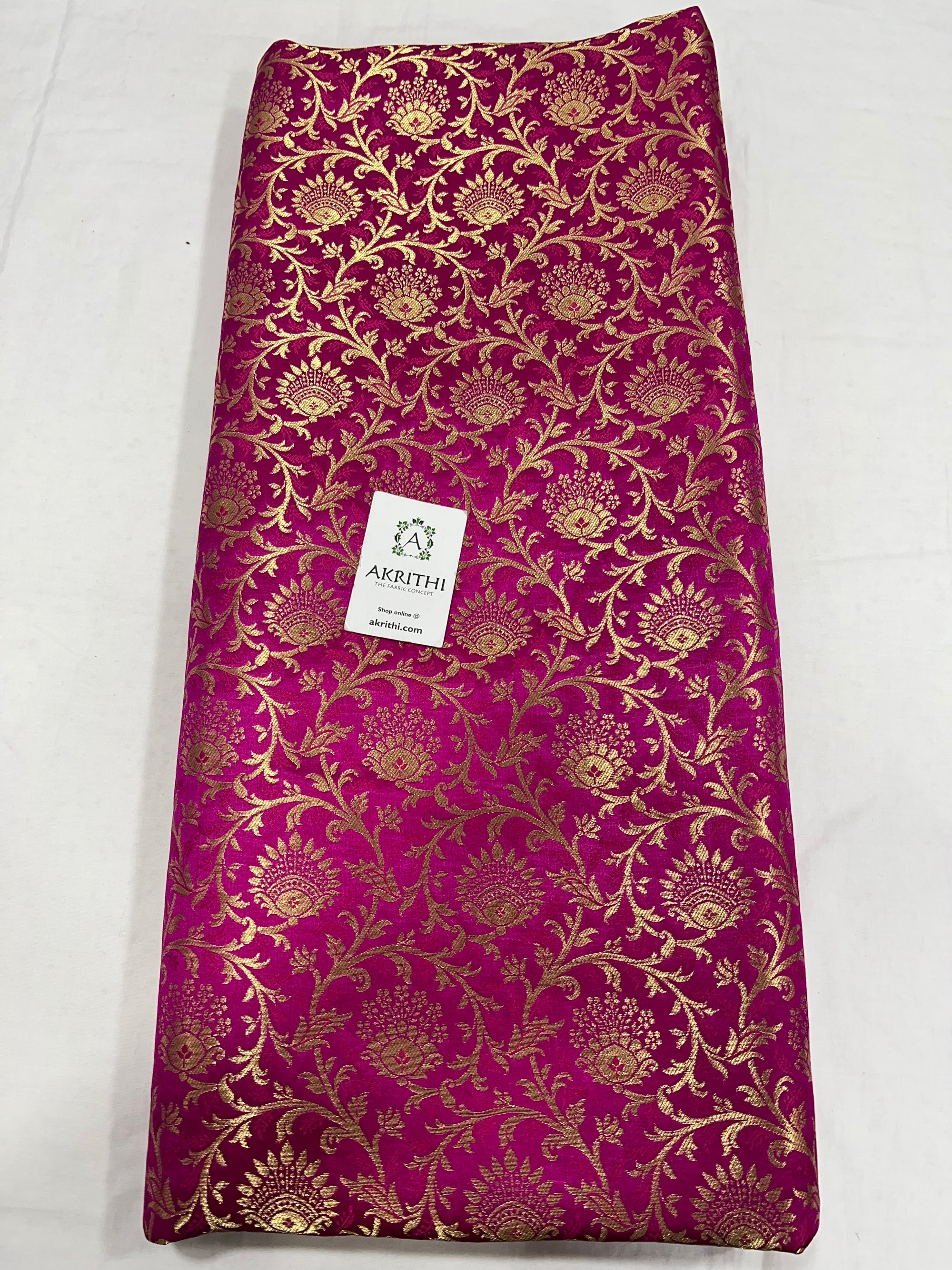 Pure Banarasi brocade fabric