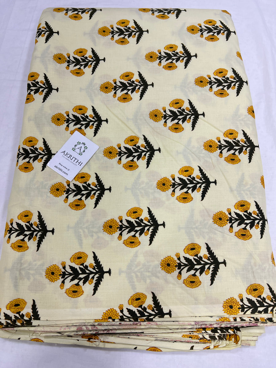 Printed pure cotton fabric