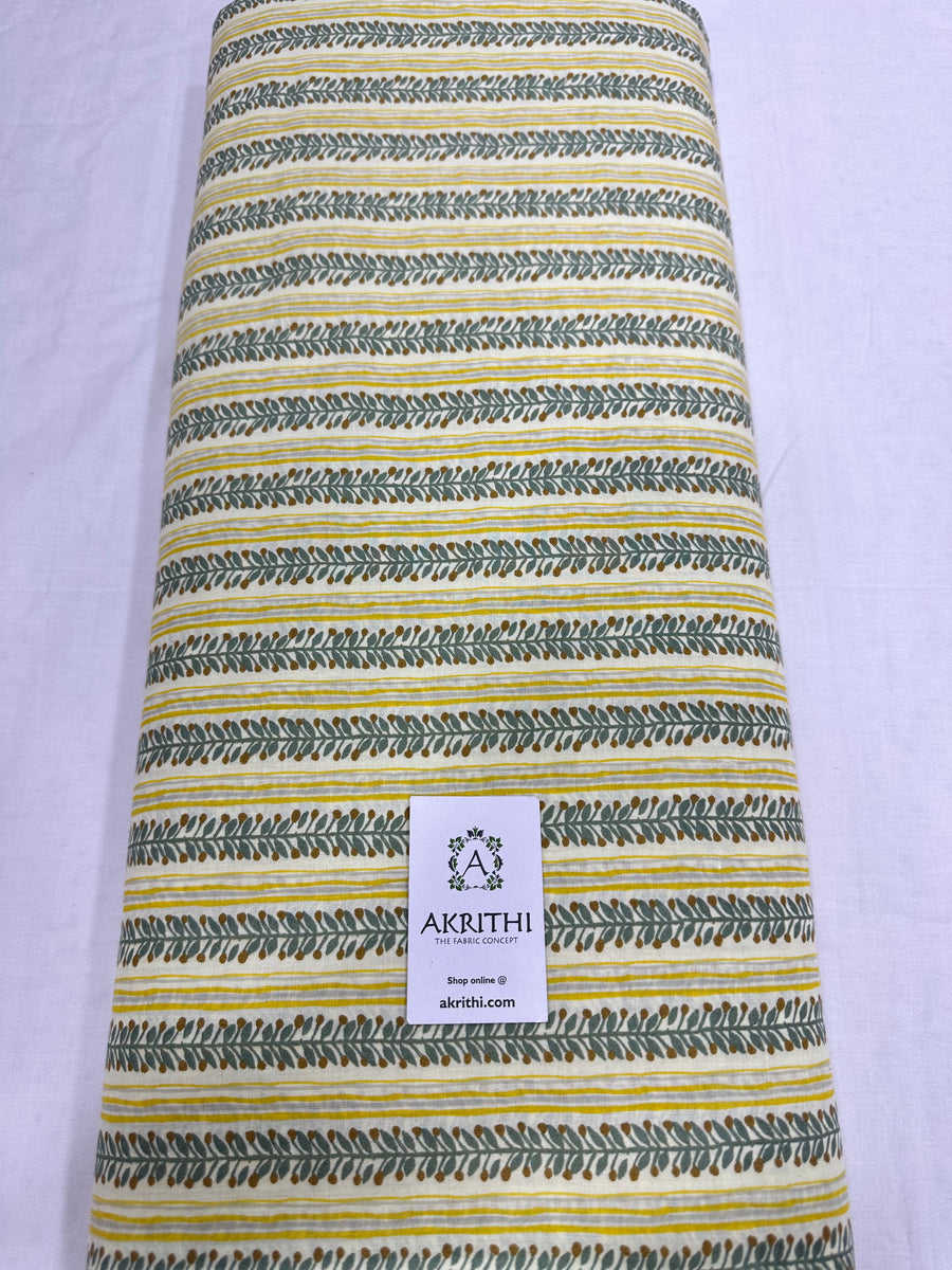 Printed pure cotton fabric