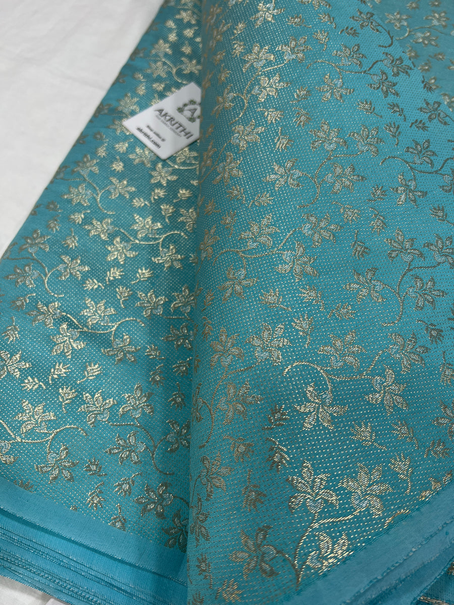 Buy Banarasi fabric online : Soft Banarasi brocade fabrics, Banarasi K –  Akrithi