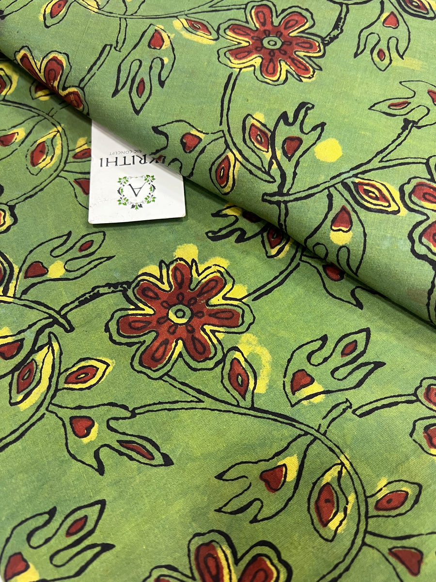 Jahota hand block printed pure cotton fabric