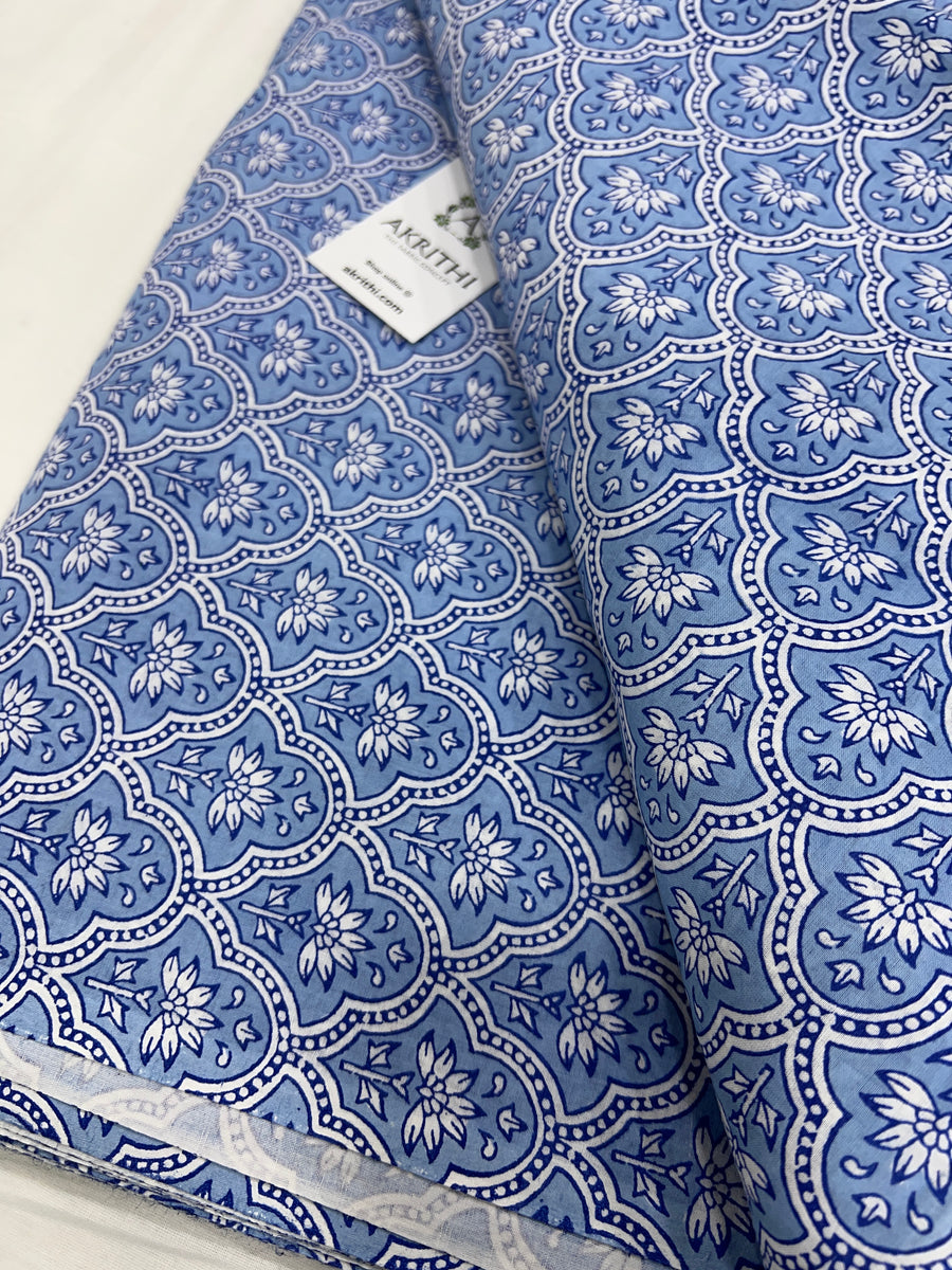 Printed pure cotton fabric