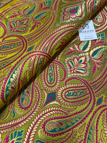 Pure Banarasi brocade fabric