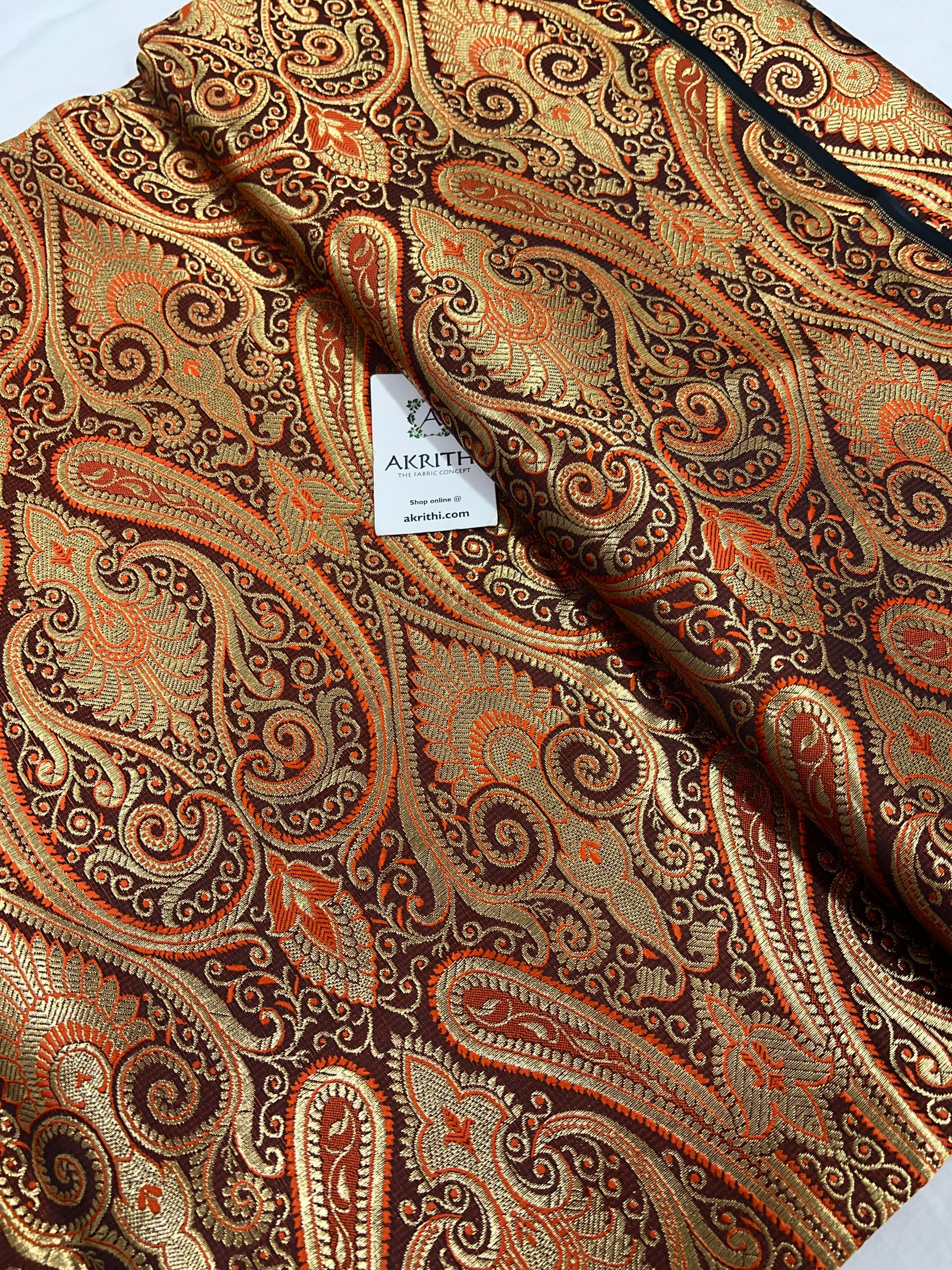 Pure Banarasi brocade fabric