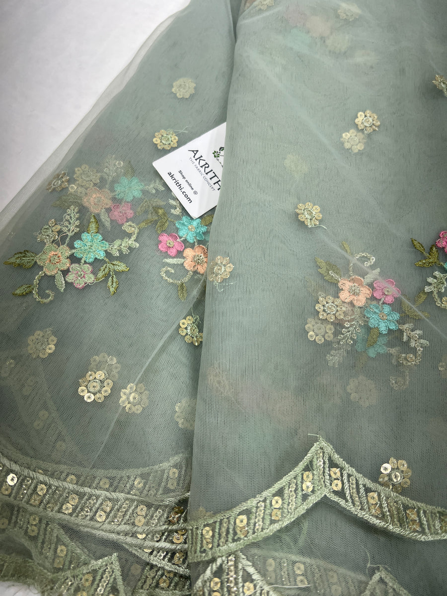 Buy embroidery fabric  Embroidered designer fabrics online – Akrithi