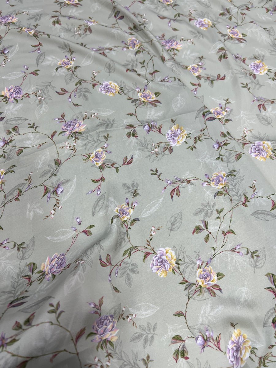 Digital printed modal satin fabric