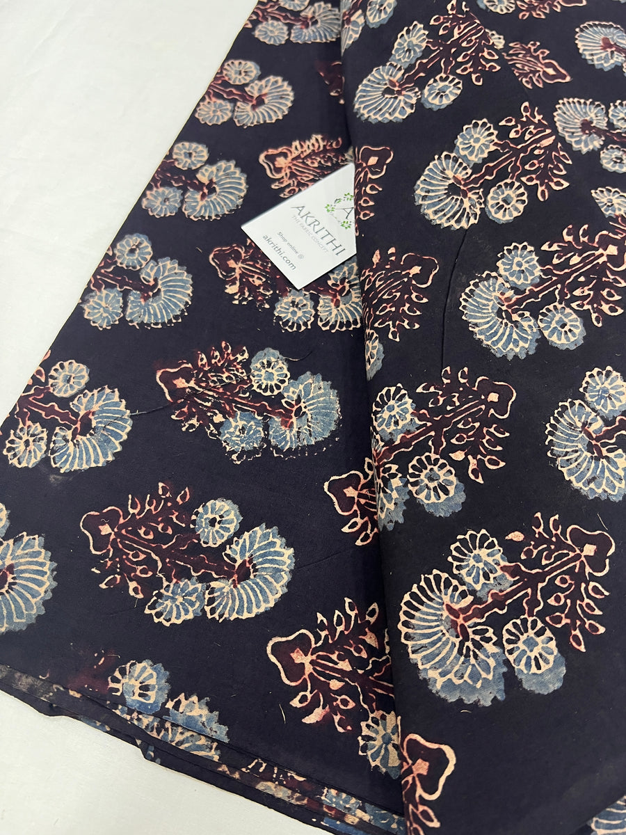 Ajrakh pure cotton fabric