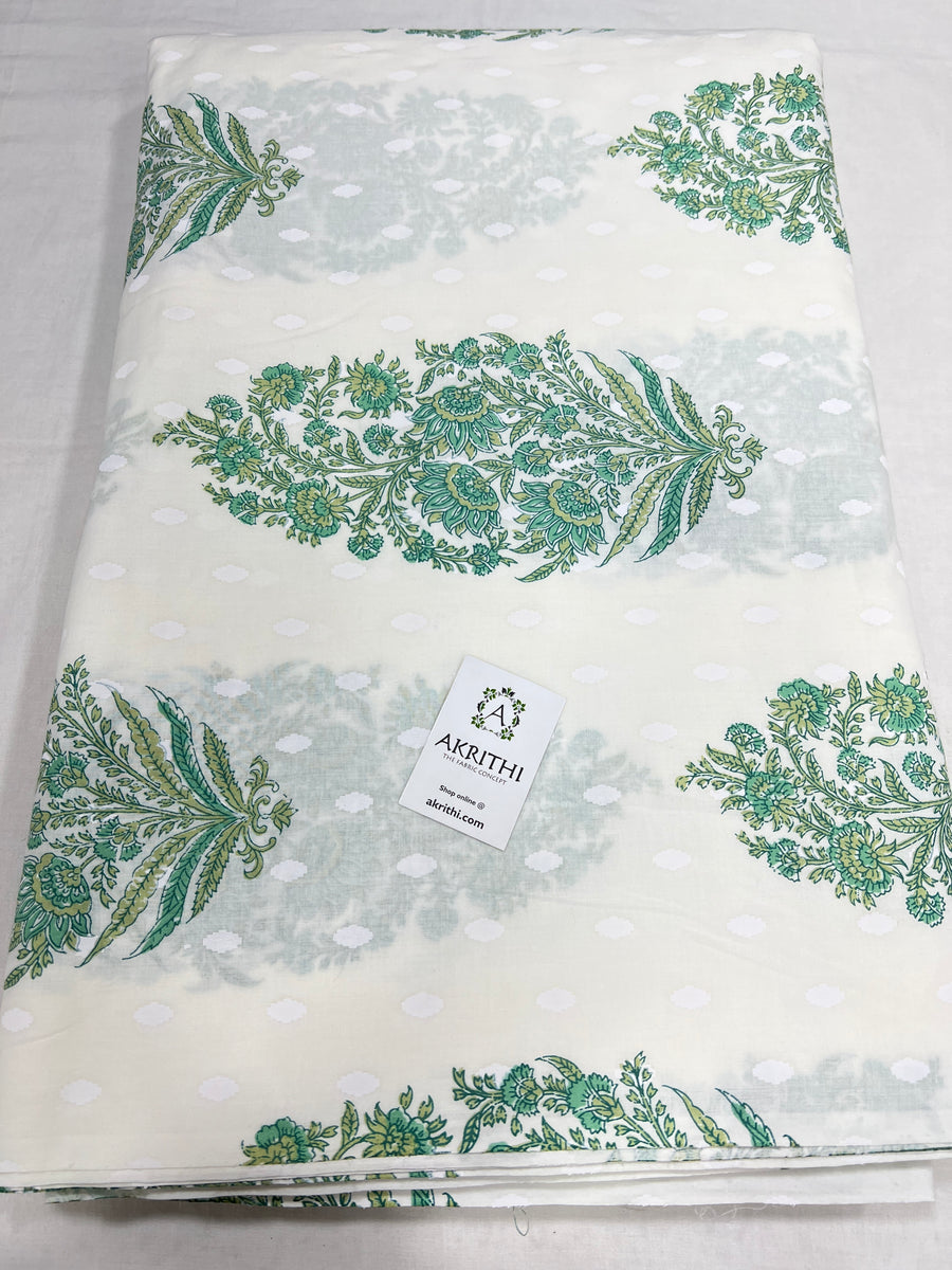 Printed pure cotton fabric