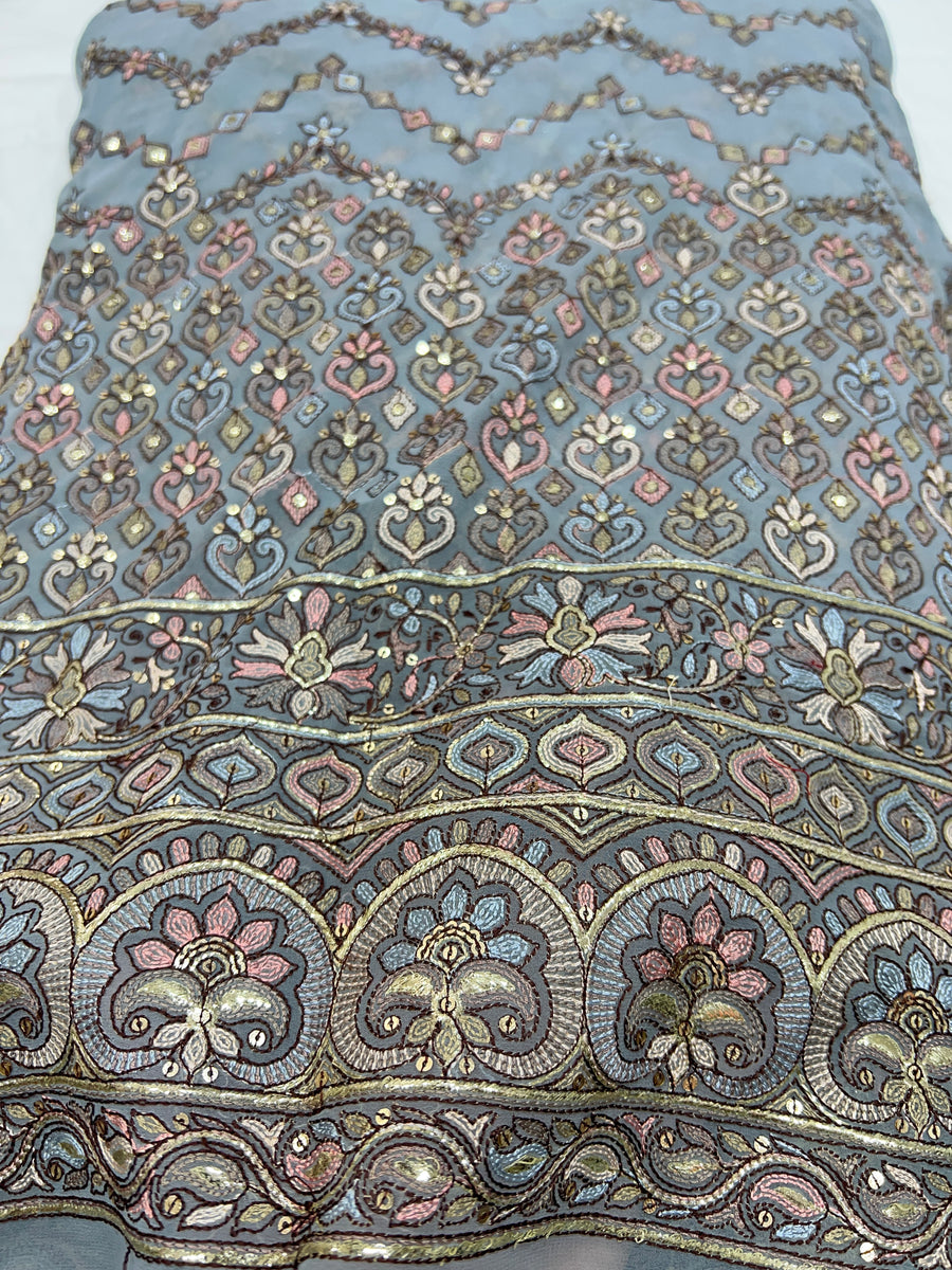 Embroidered Georgette fabric