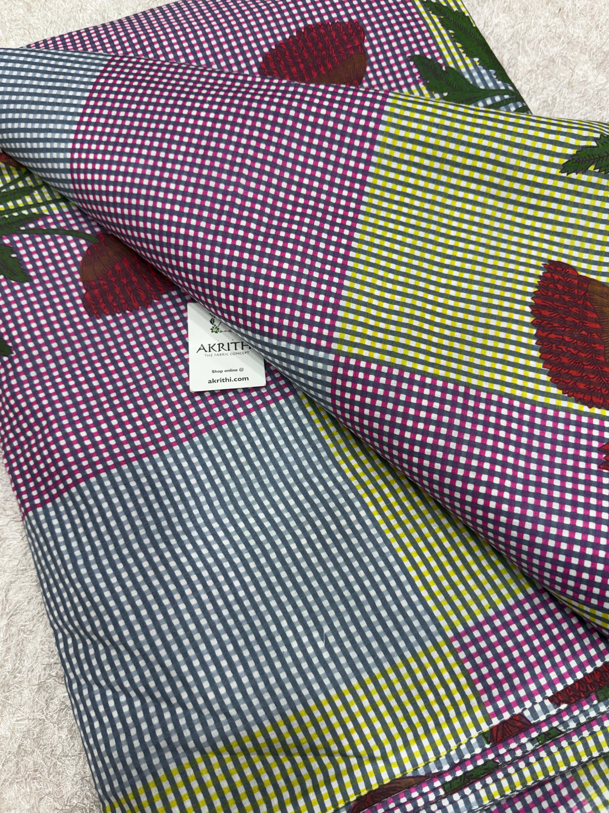 Printed pure cotton fabric
