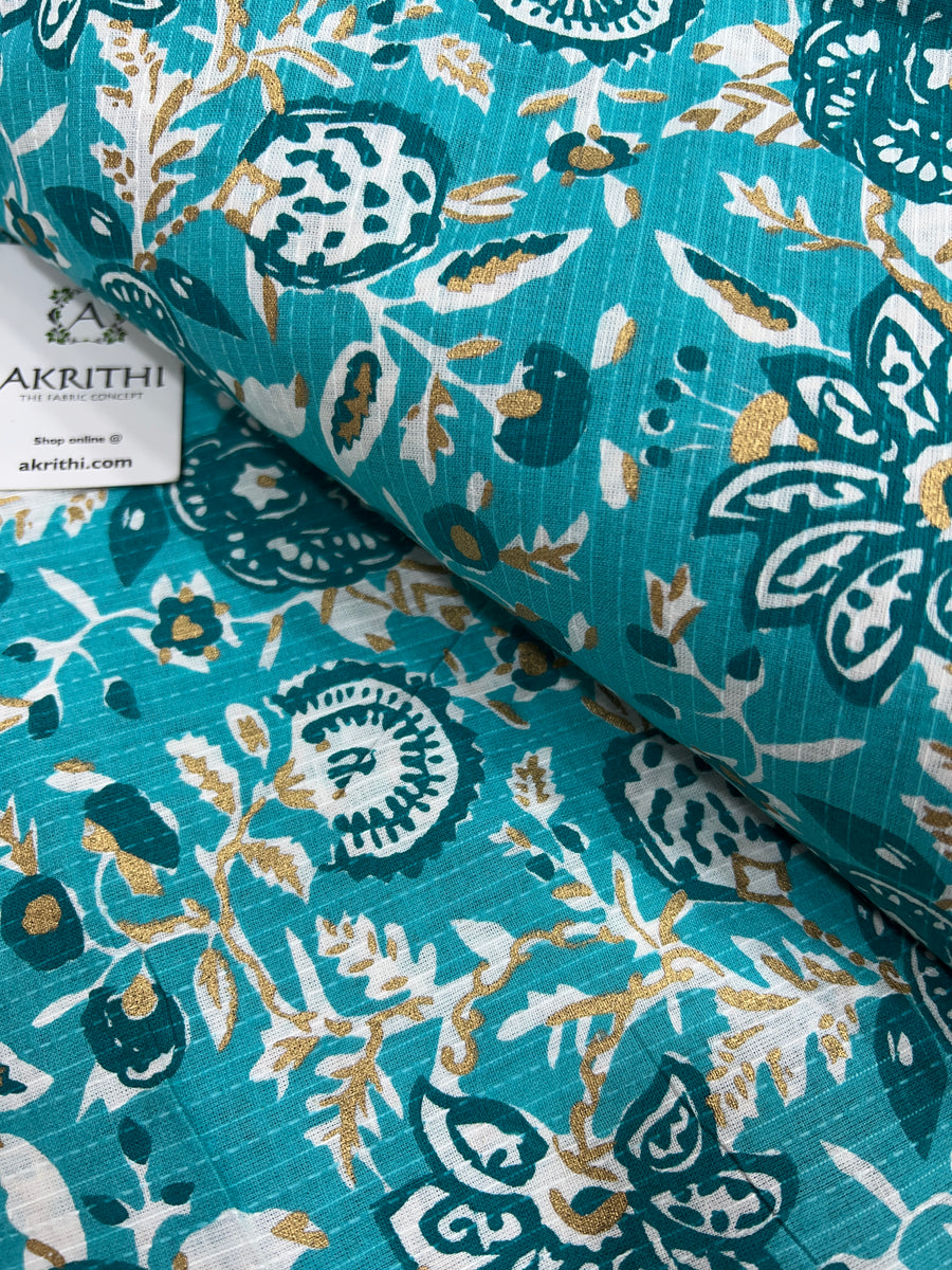 Kantha Printed pure cotton fabric