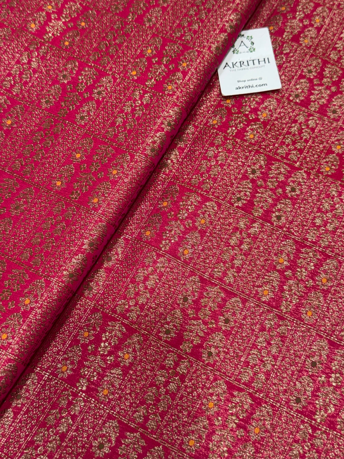 Pure Banarasi brocade antique zari fabric