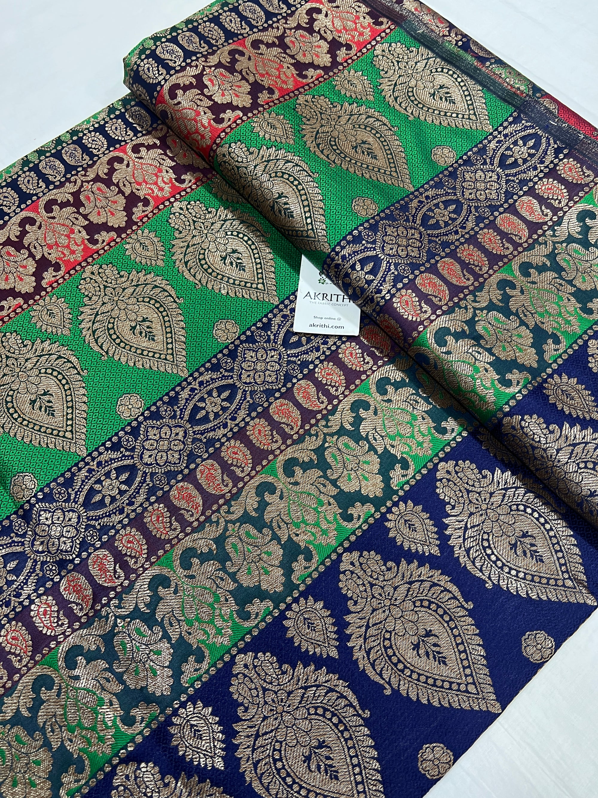 Pure Banarasi brocade fabric