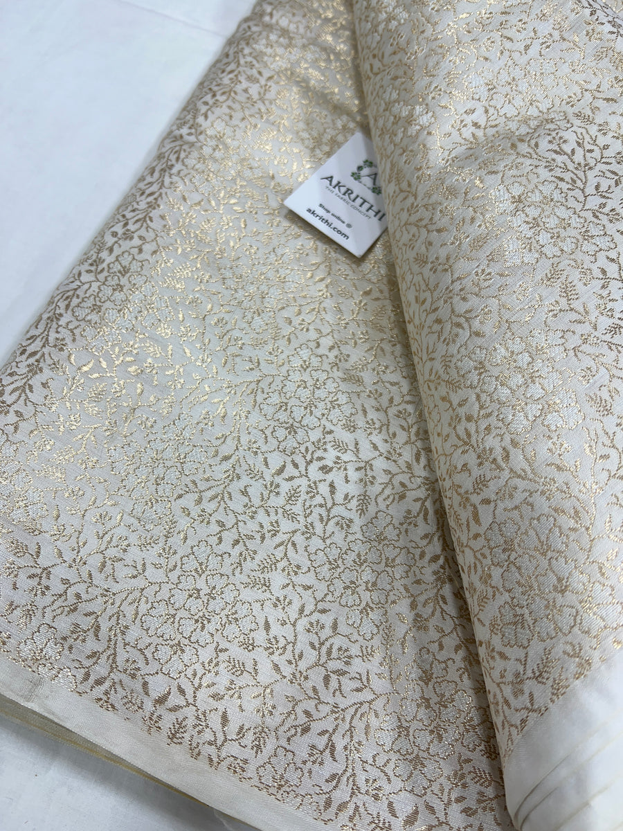 Buy Banarasi fabric online : Soft Banarasi brocade fabrics, Banarasi K –  Akrithi