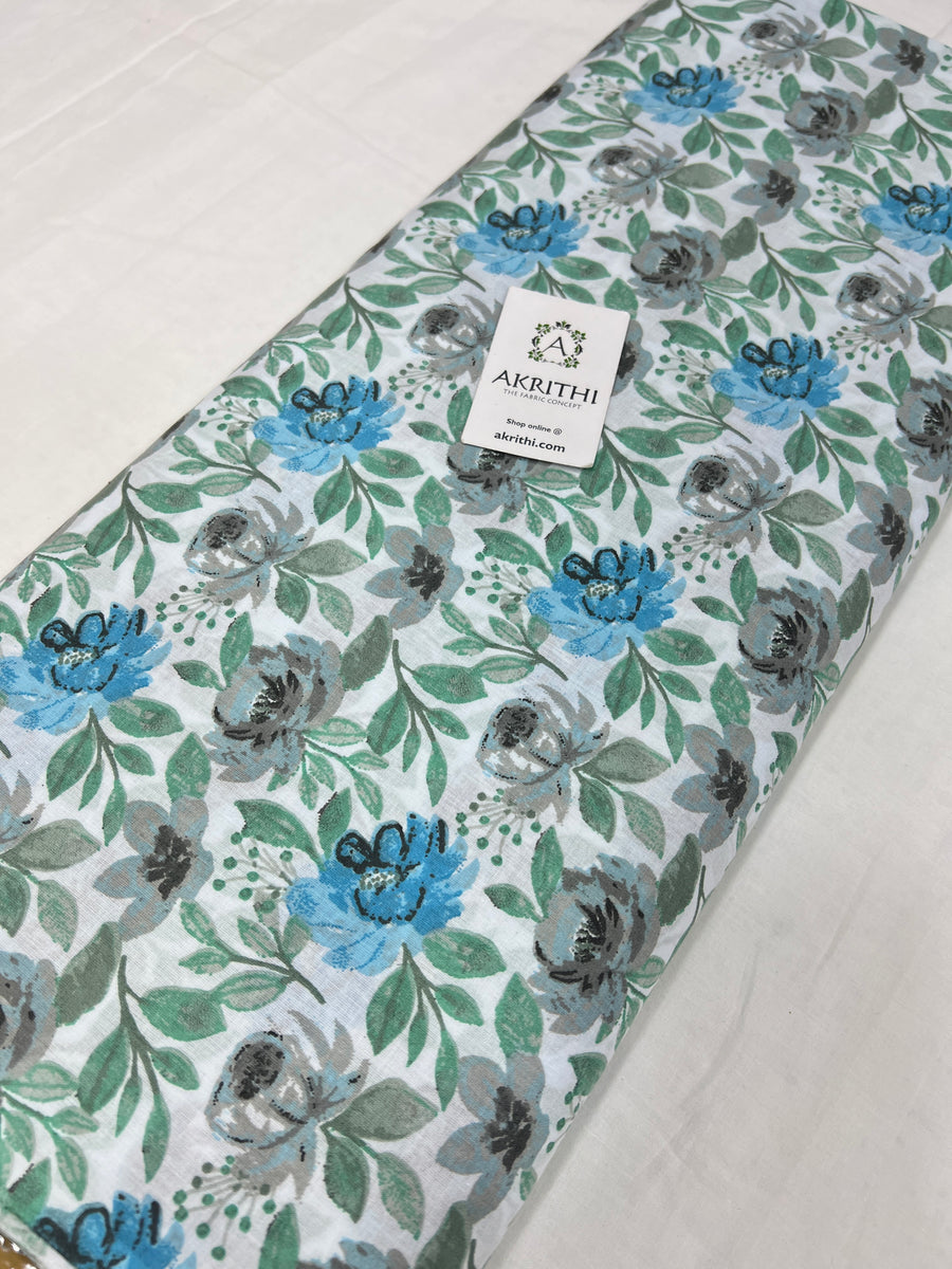 Printed pure cotton fabric