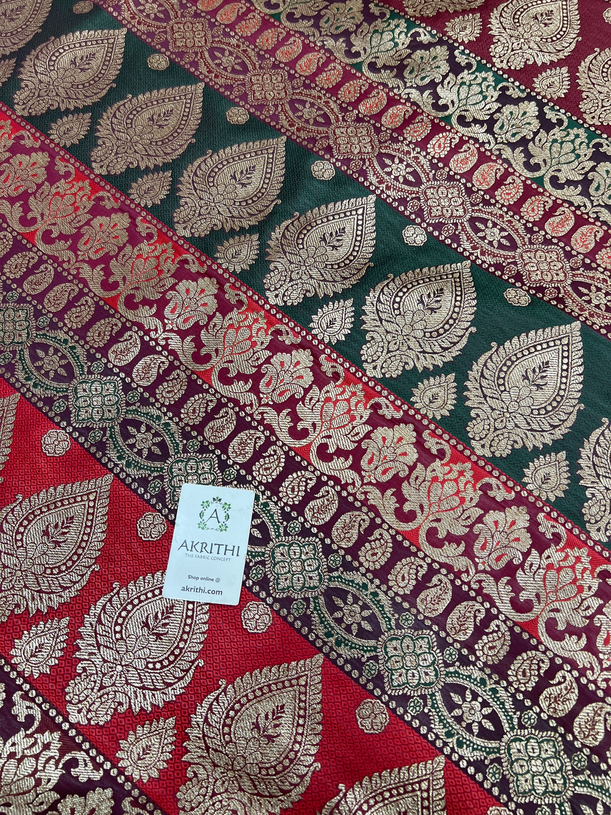 Pure Banarasi brocade fabric