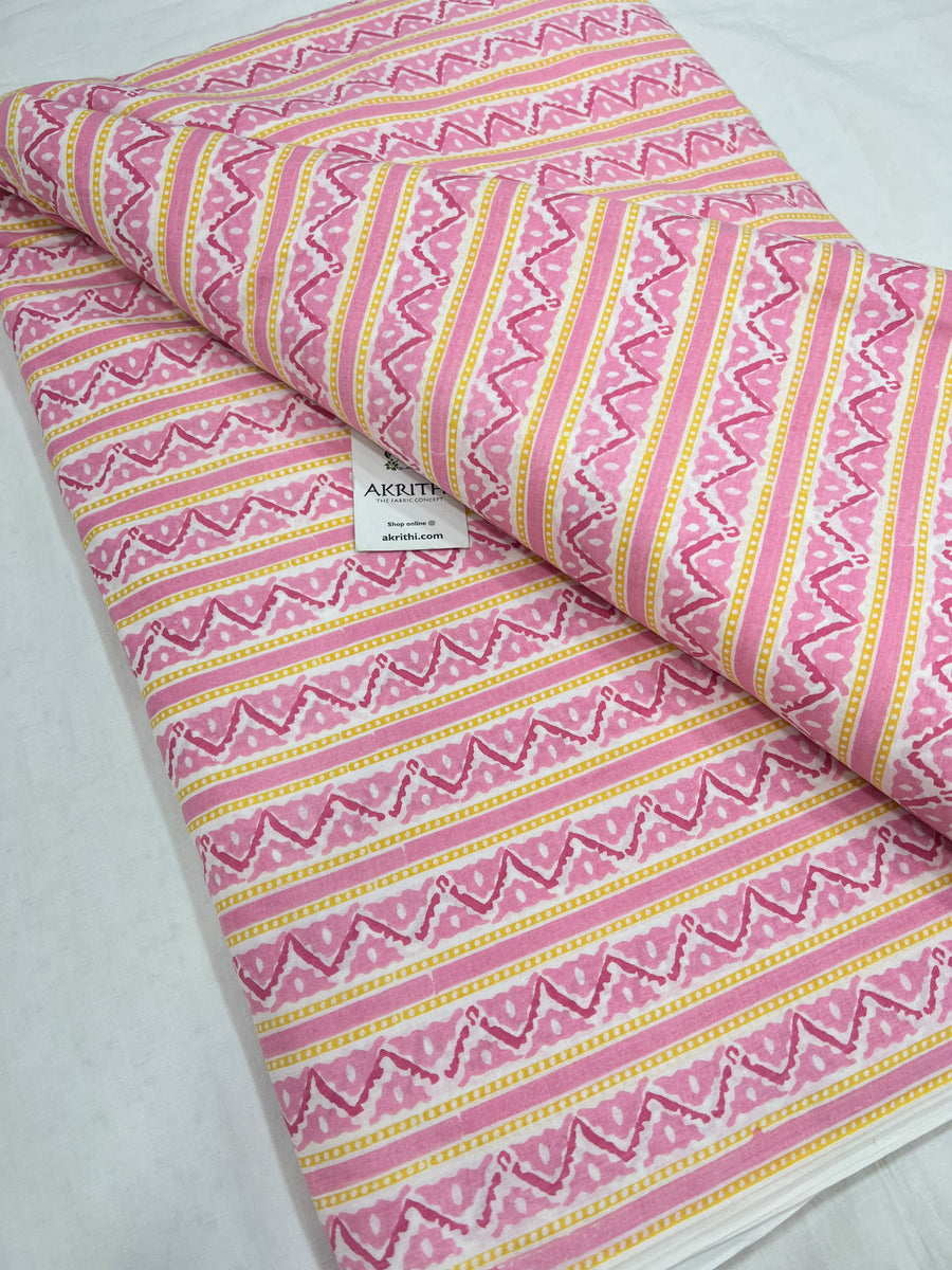 Printed pure cotton fabric