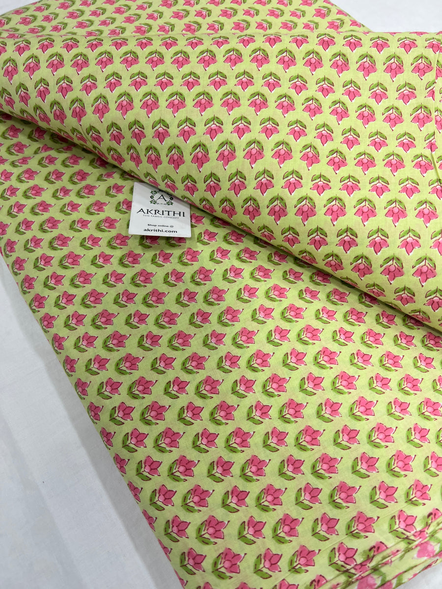 Printed pure cotton fabric