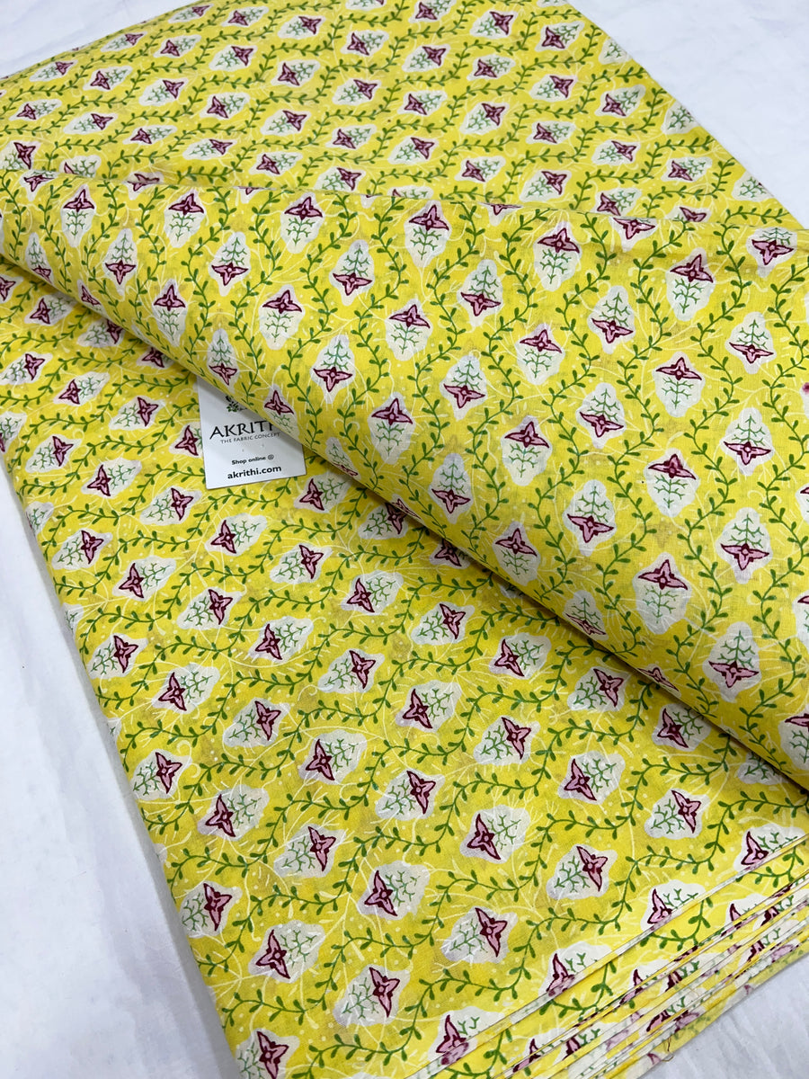 Printed pure cotton fabric