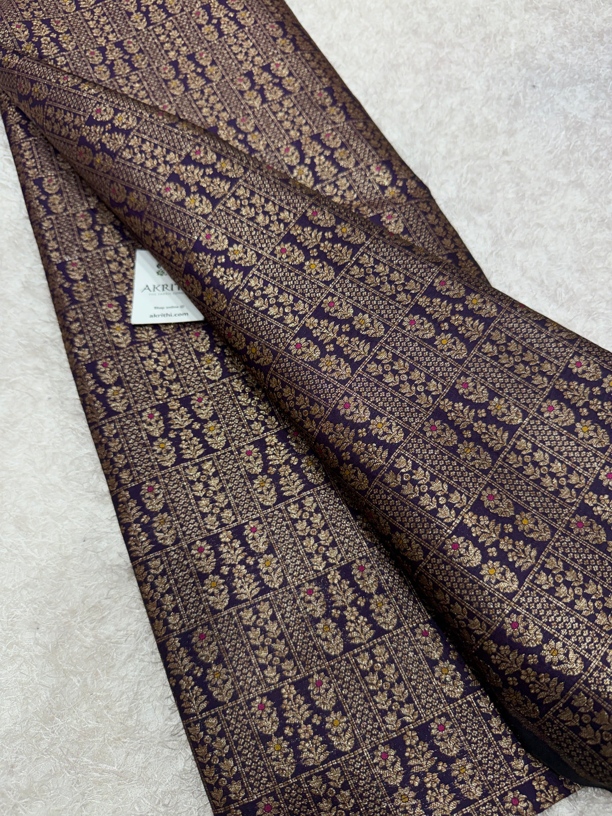 Pure Banarasi brocade antique zari fabric